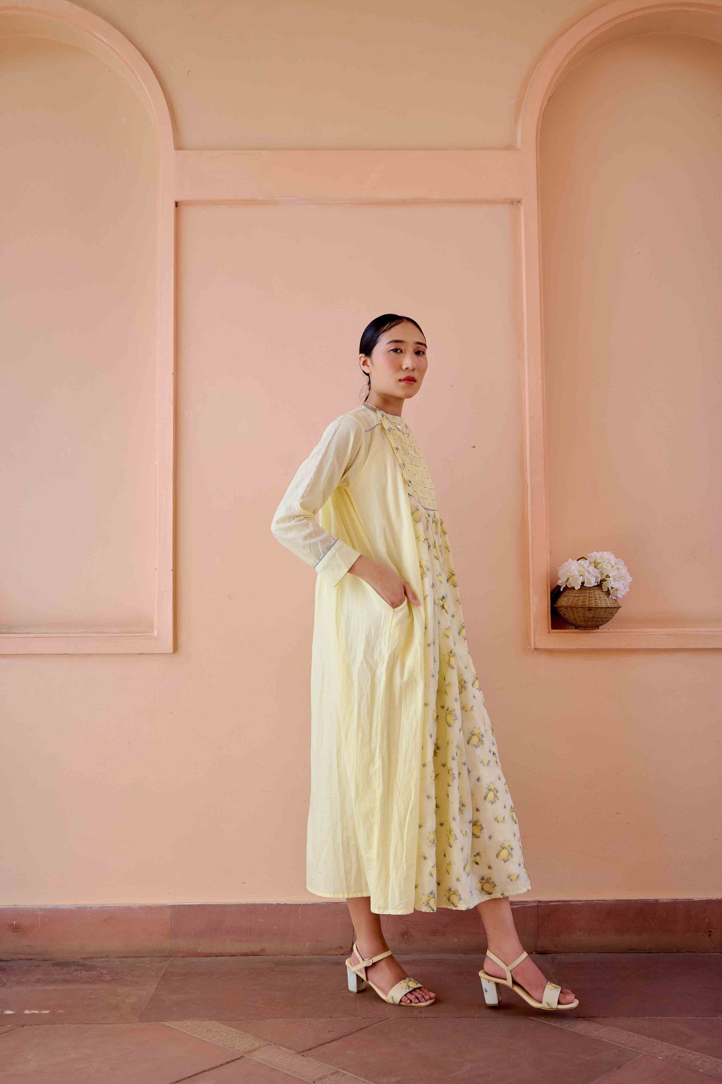 Zeno Dress - Lemon Printed