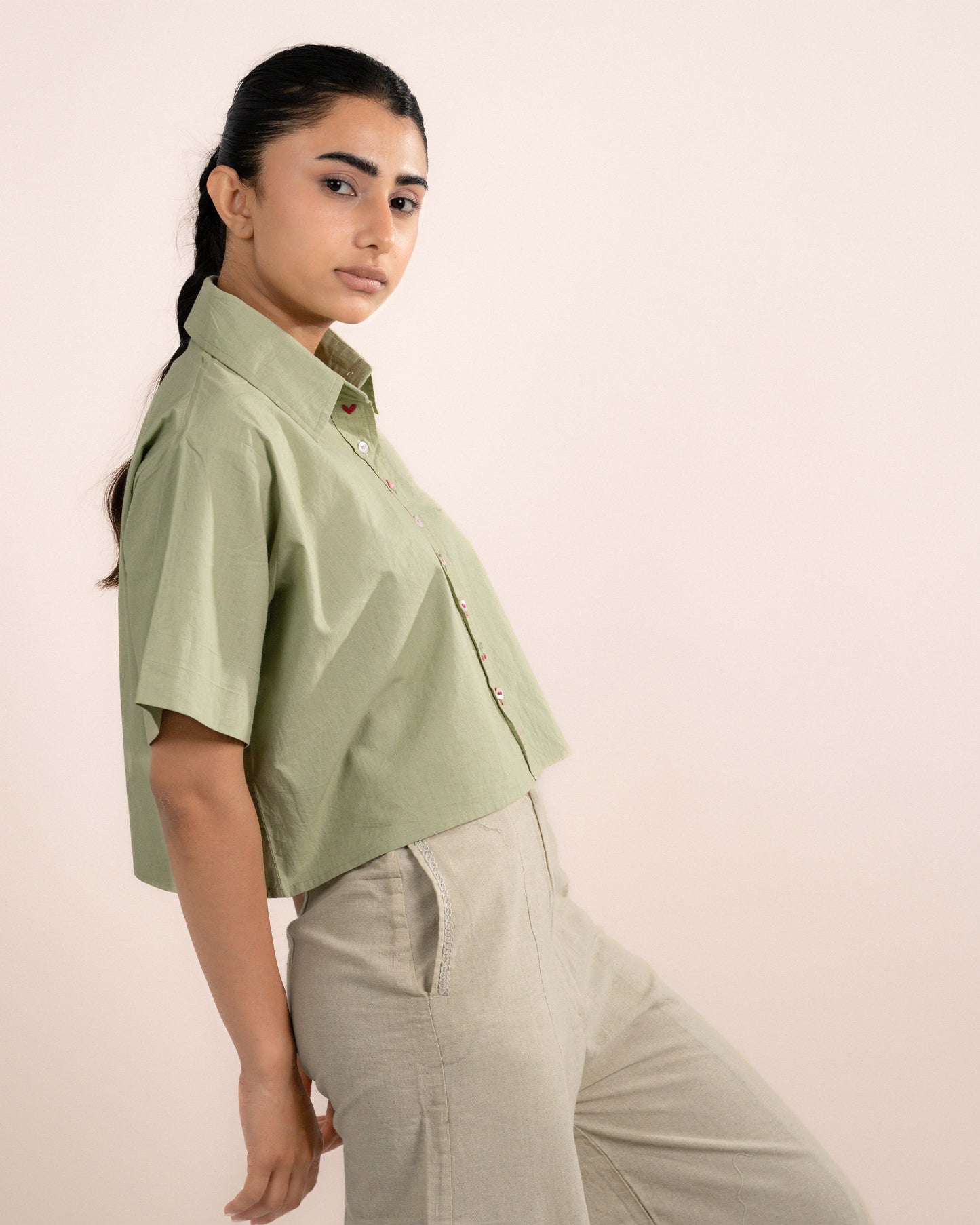 Sia Shirt - Pale Green