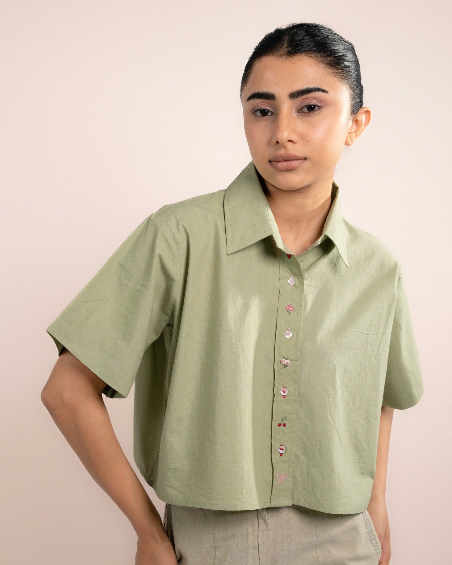 Sia Shirt - Pale Green