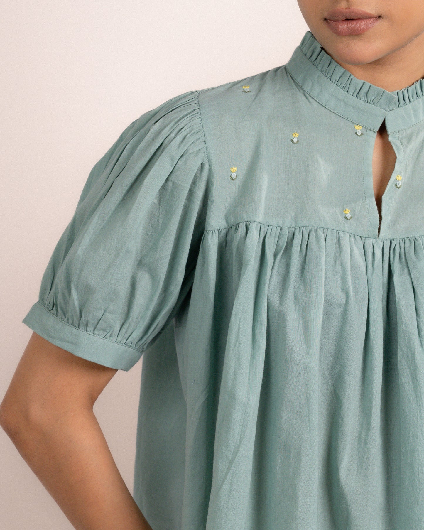 Rosy Top - Mint Blue