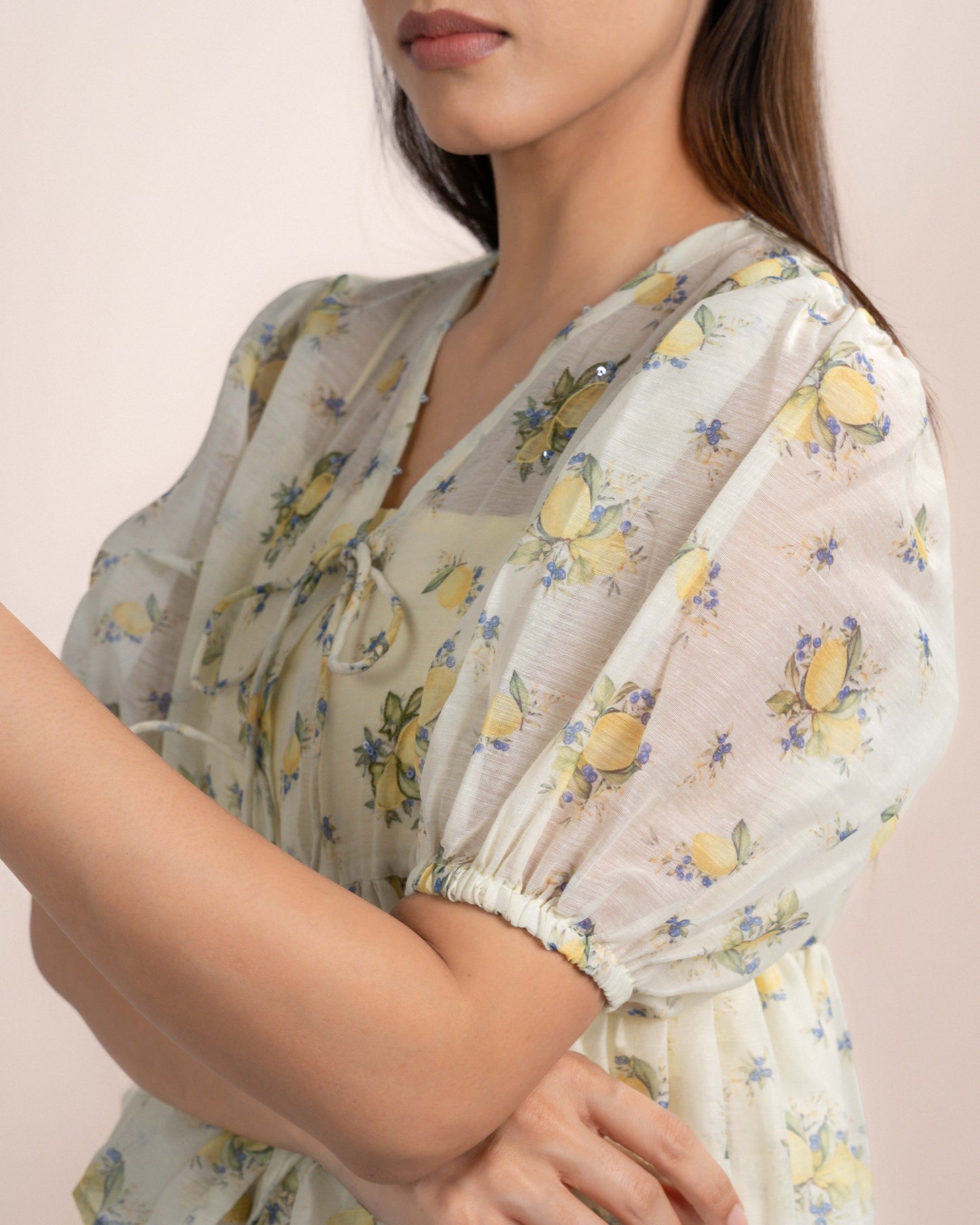 Noe Tube Top + Top - Lemon Yellow Print
