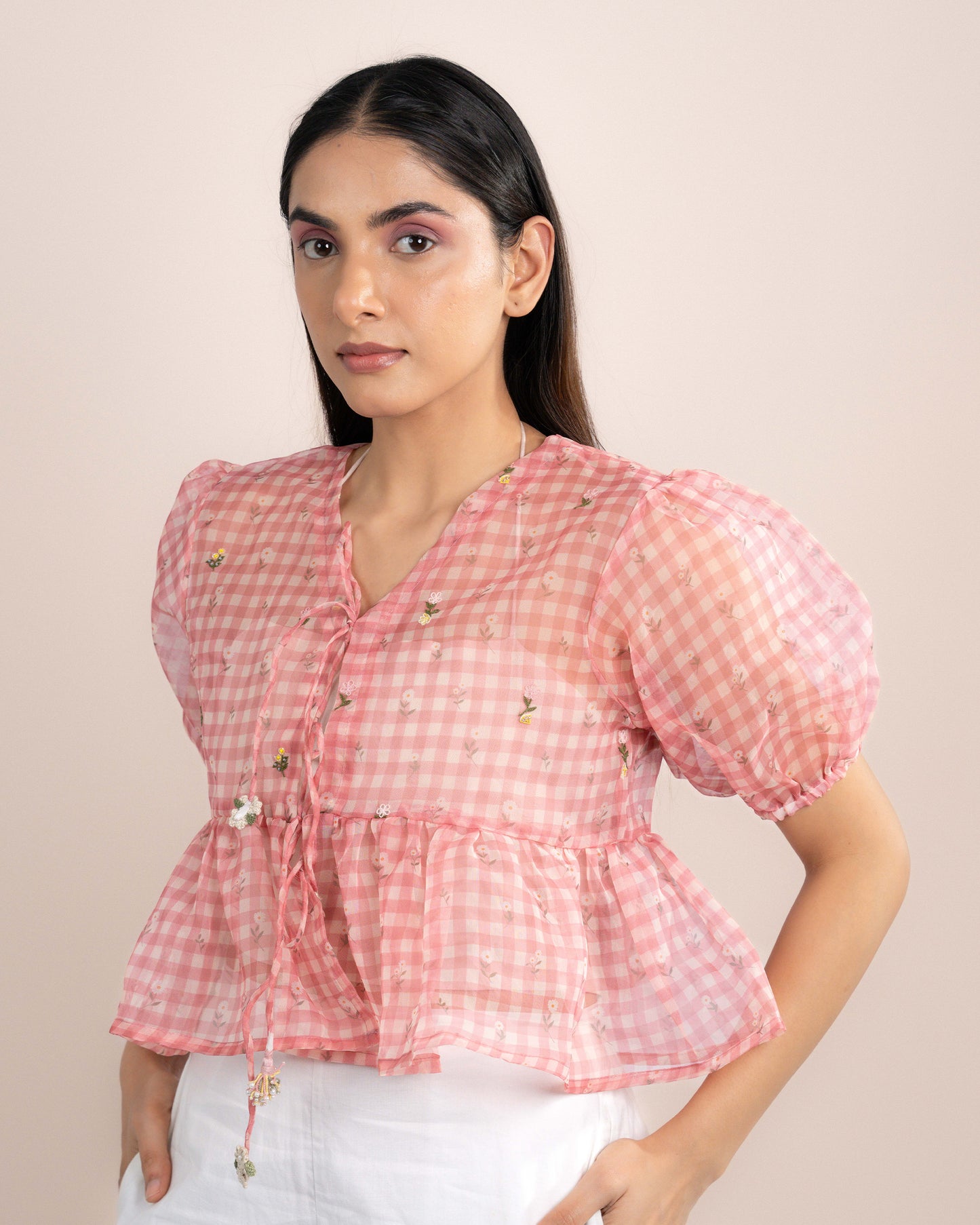 Noe Tube Top + Top - Pink Checks