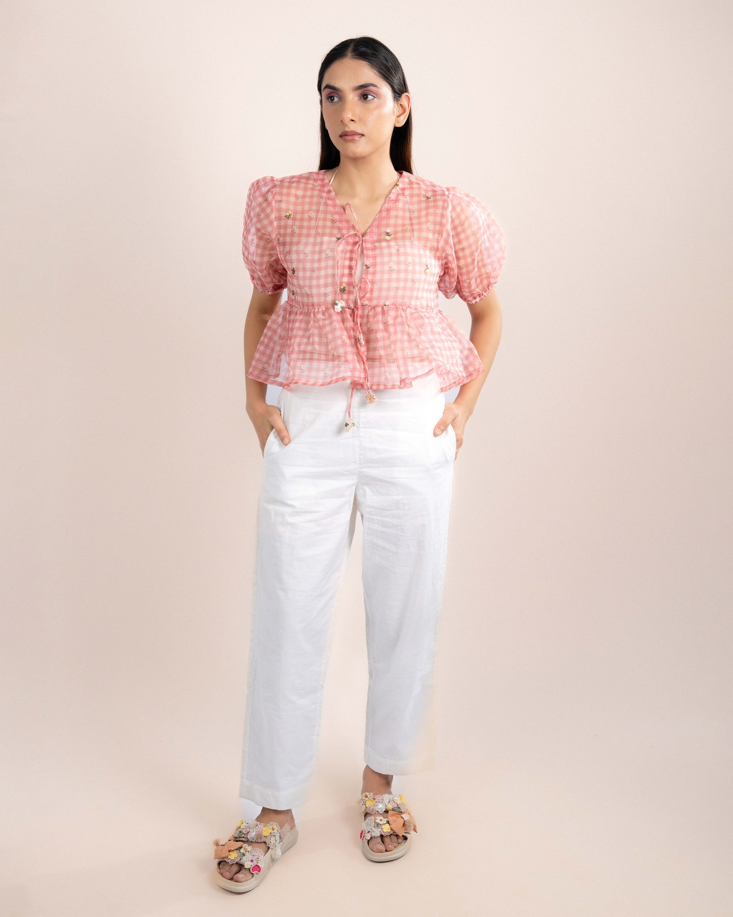 Noe Tube Top + Top - Pink Checks