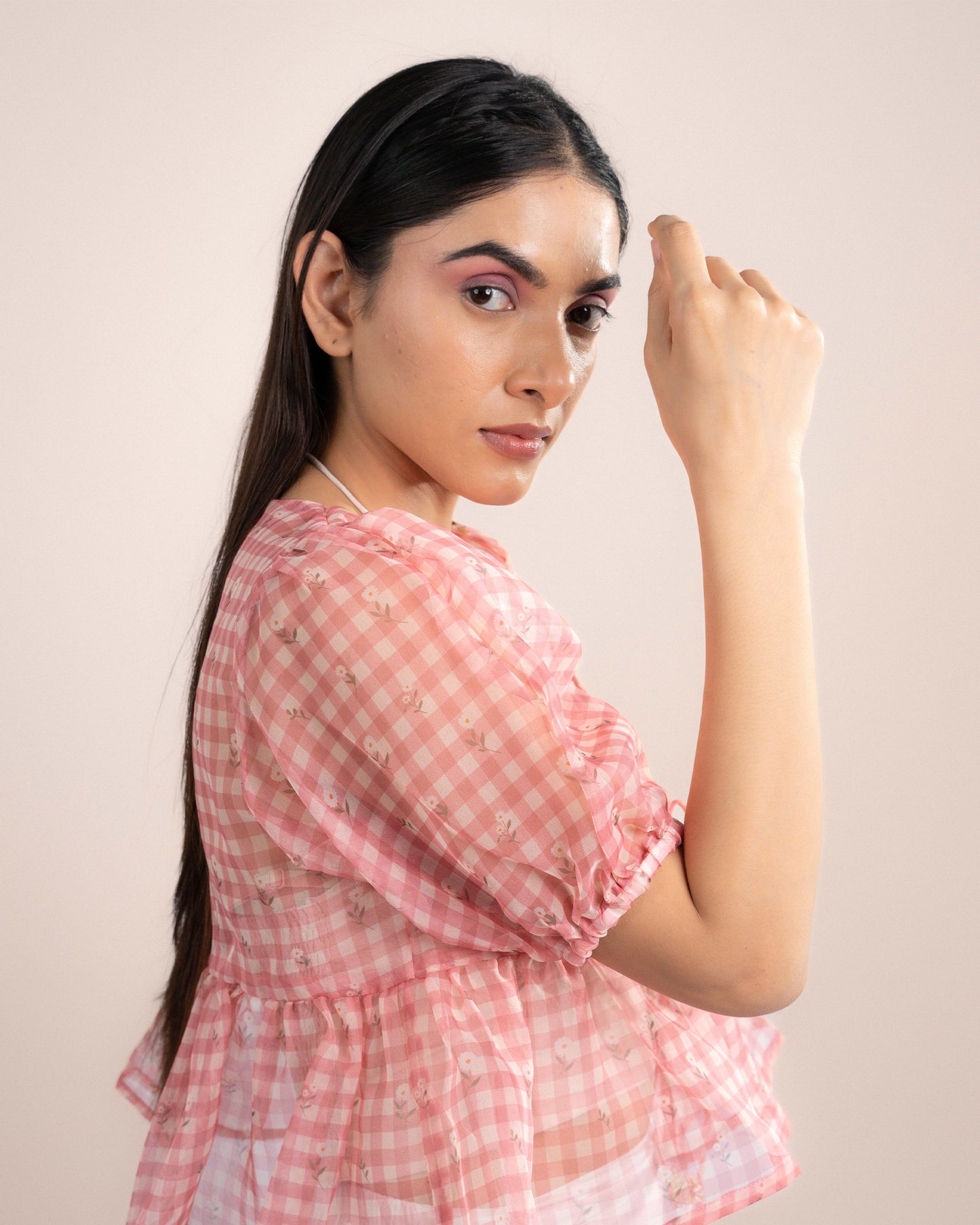 Noe Tube Top + Top - Pink Checks