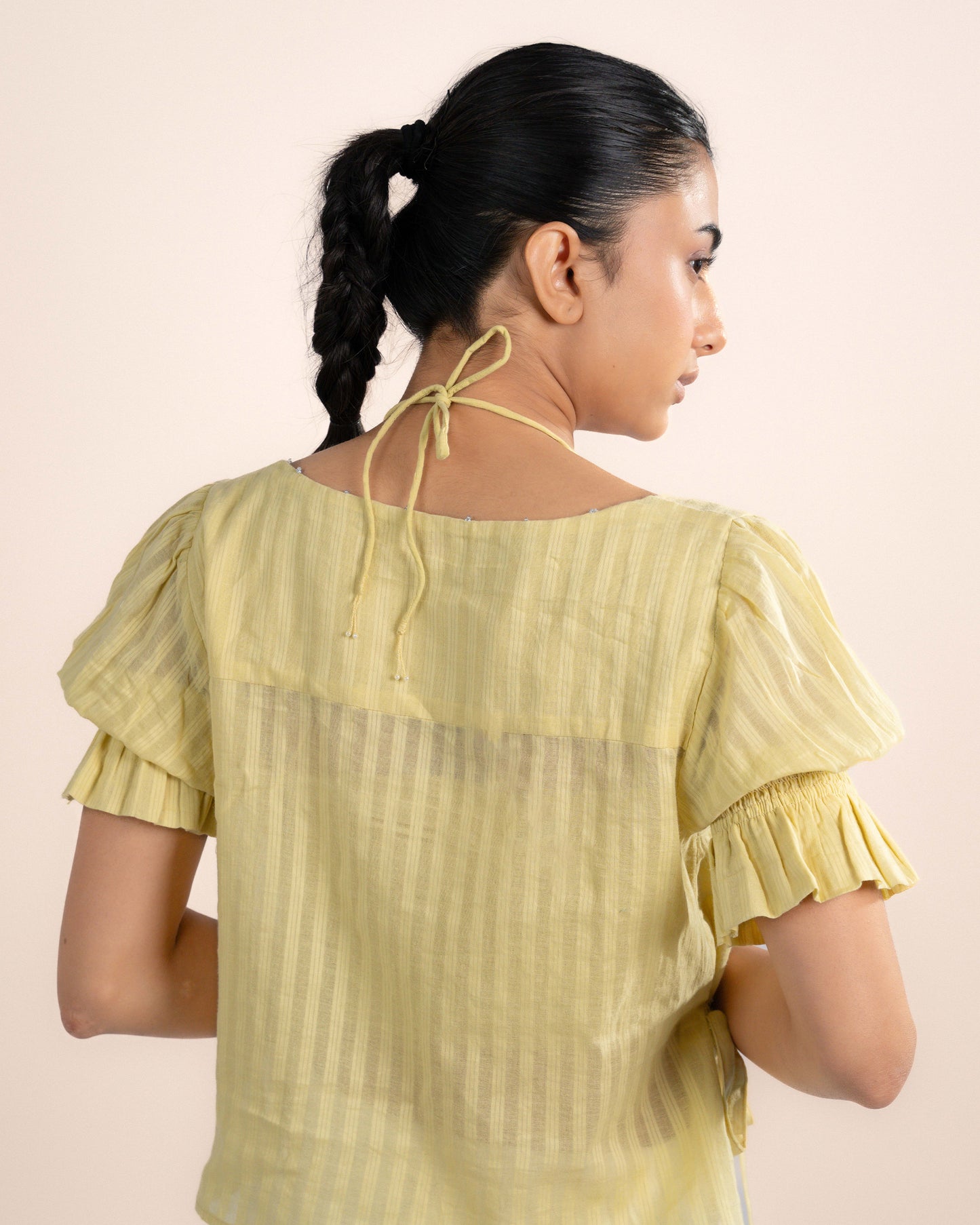 Koi Tube Top + Top - Ochre Yellow Stirp