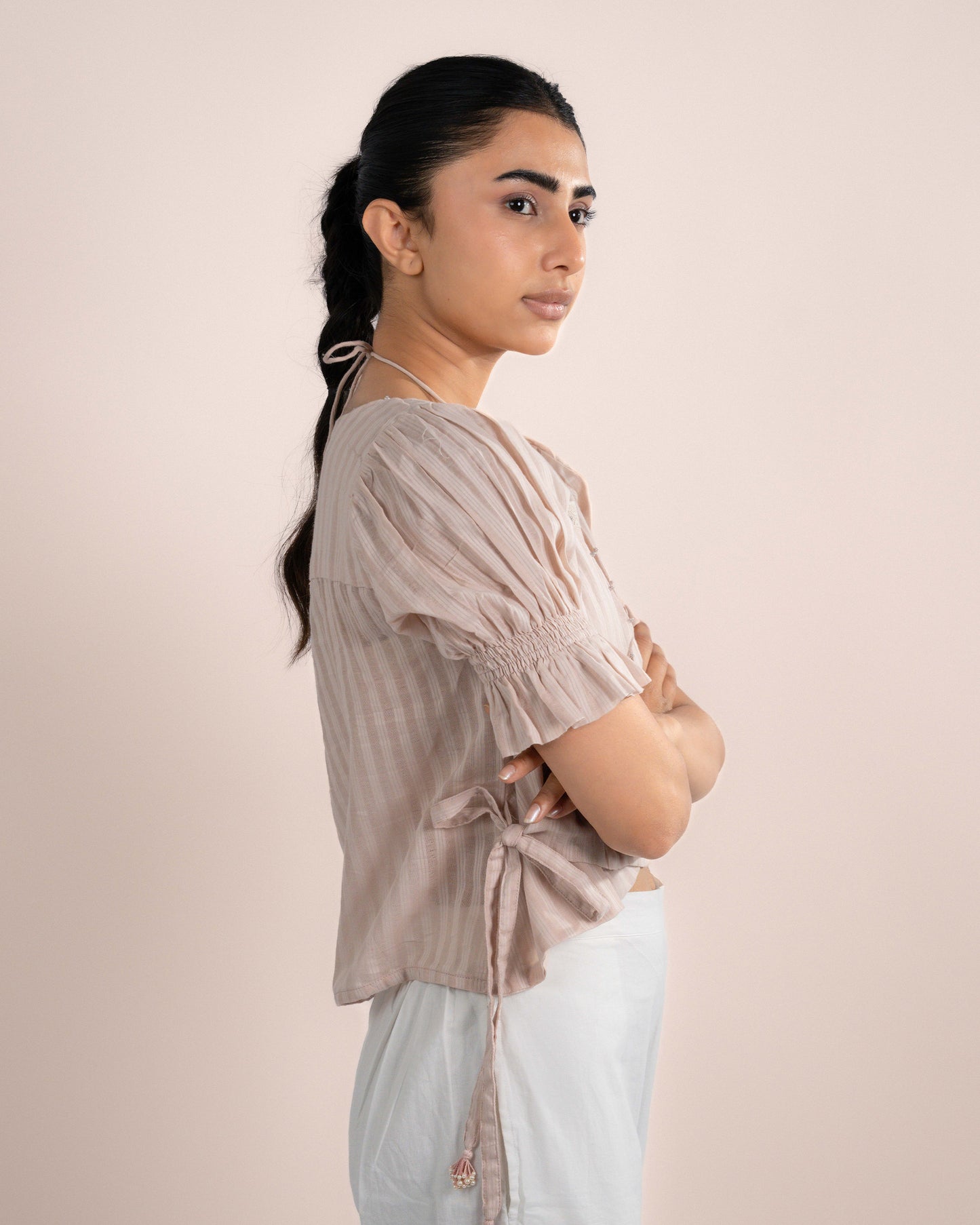 Koi Tube Top + Top - Flamingo Pink Strips