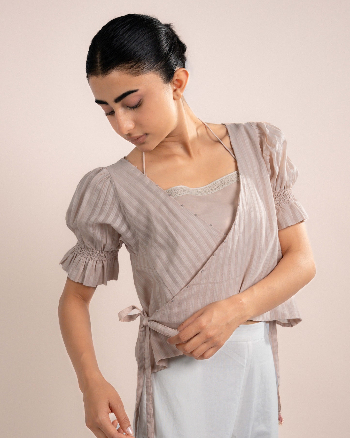 Koi Tube Top + Top - Flamingo Pink Strips