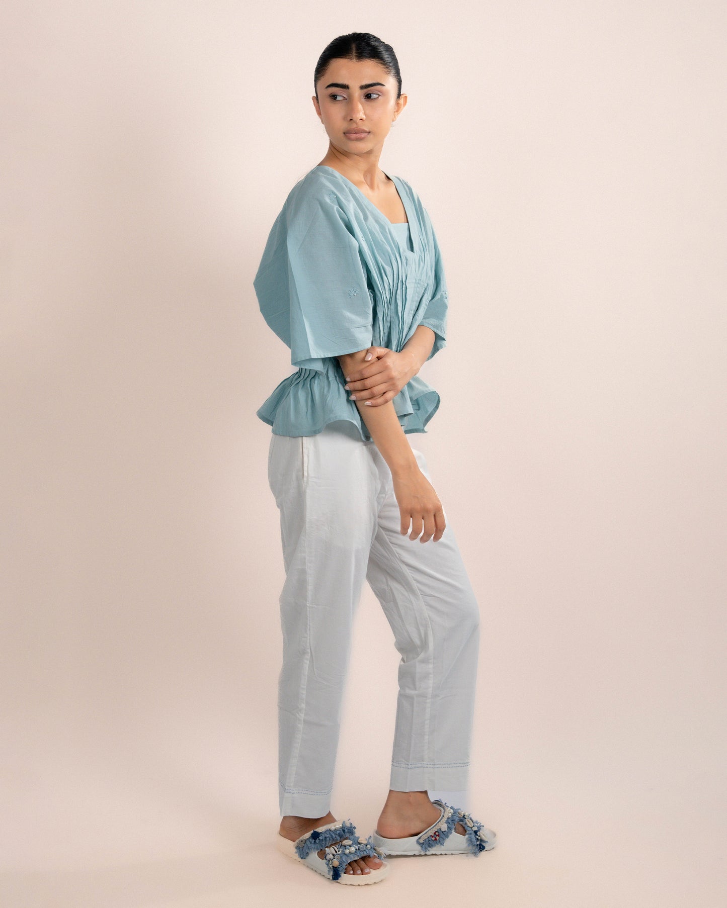 Eira Tube Top + Top - Sea Blue Cotton