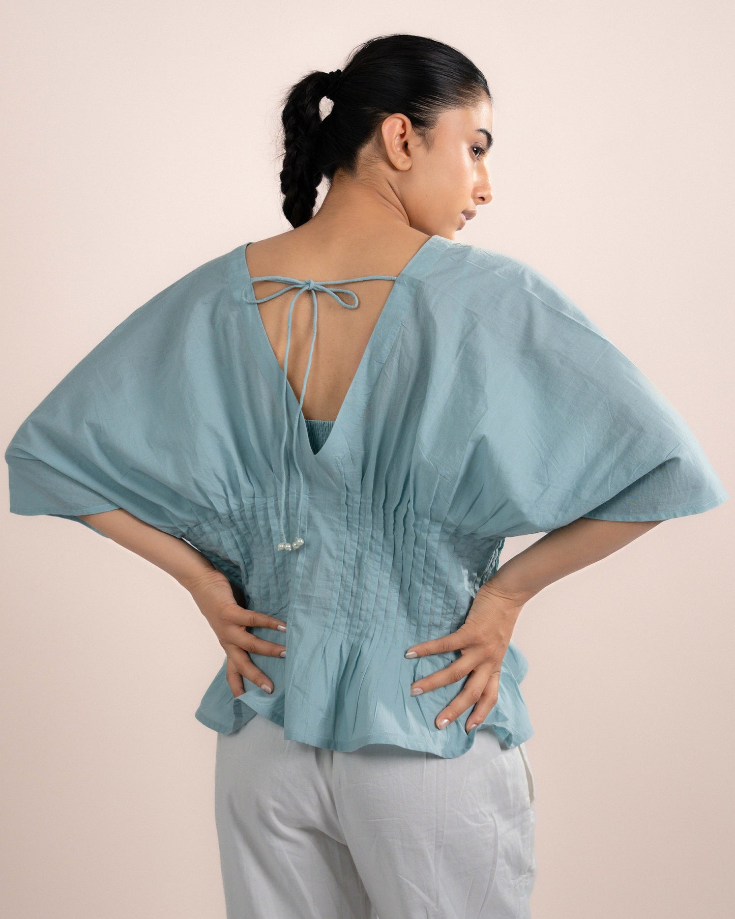 Eira Tube Top + Top - Sea Blue Cotton