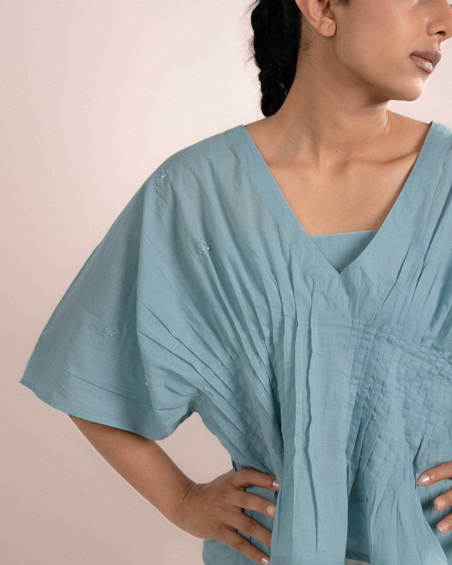 Eira Tube Top + Top - Sea Blue Cotton