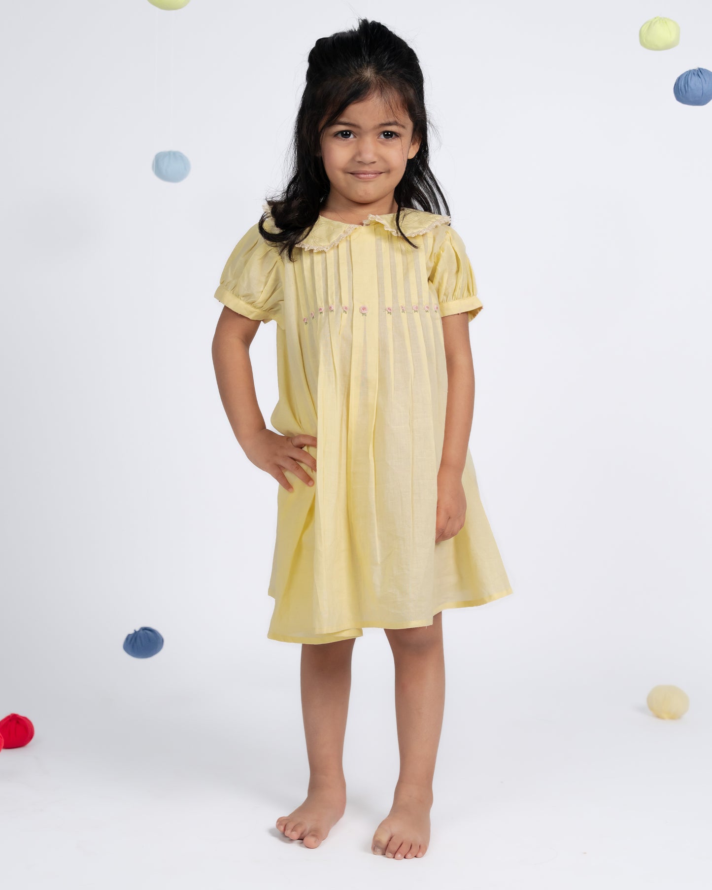 Daisy Dress - Lemon Yellow