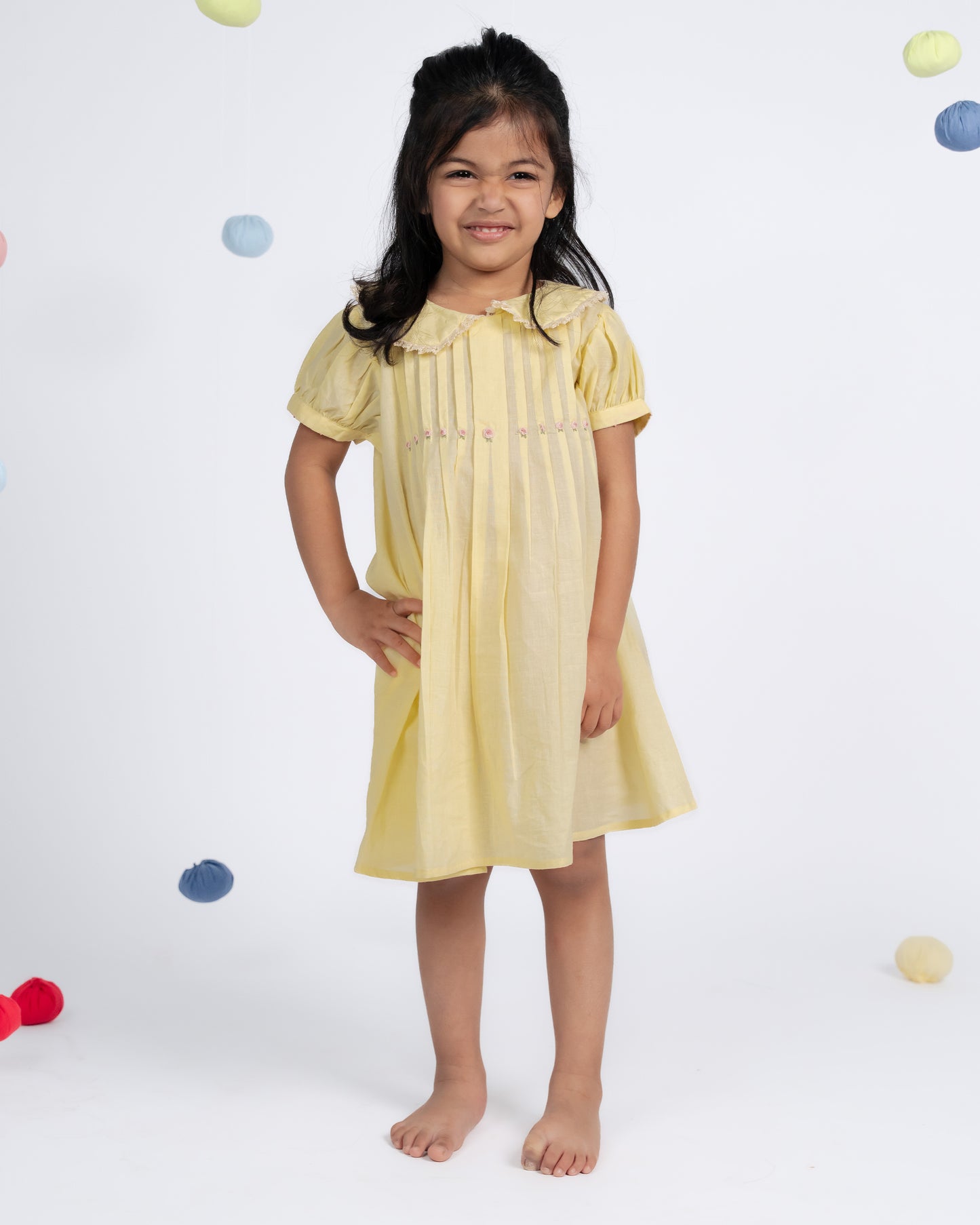 Daisy Dress - Lemon Yellow
