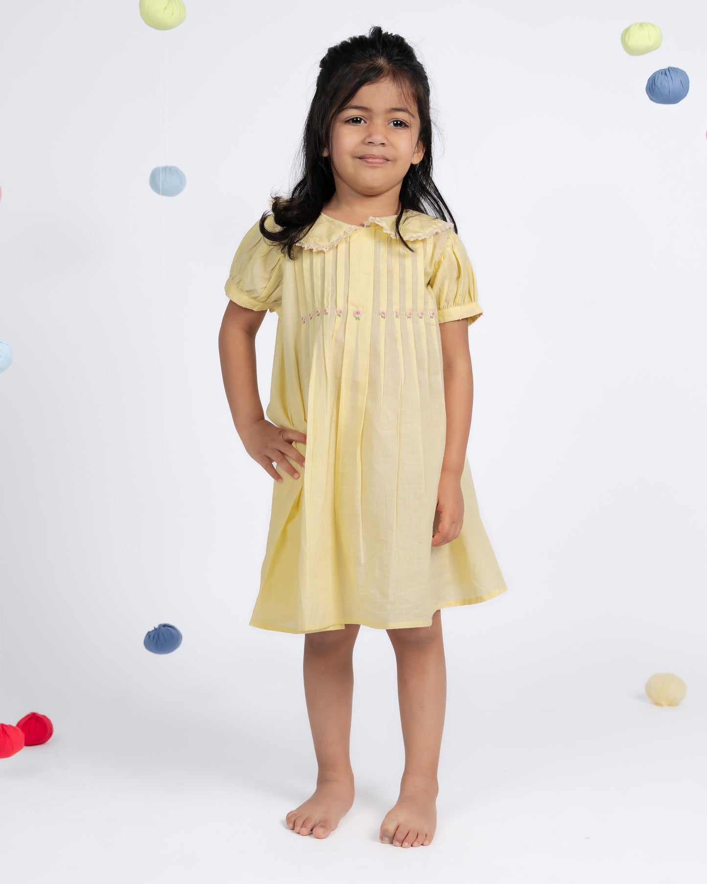 Daisy Dress - Lemon Yellow