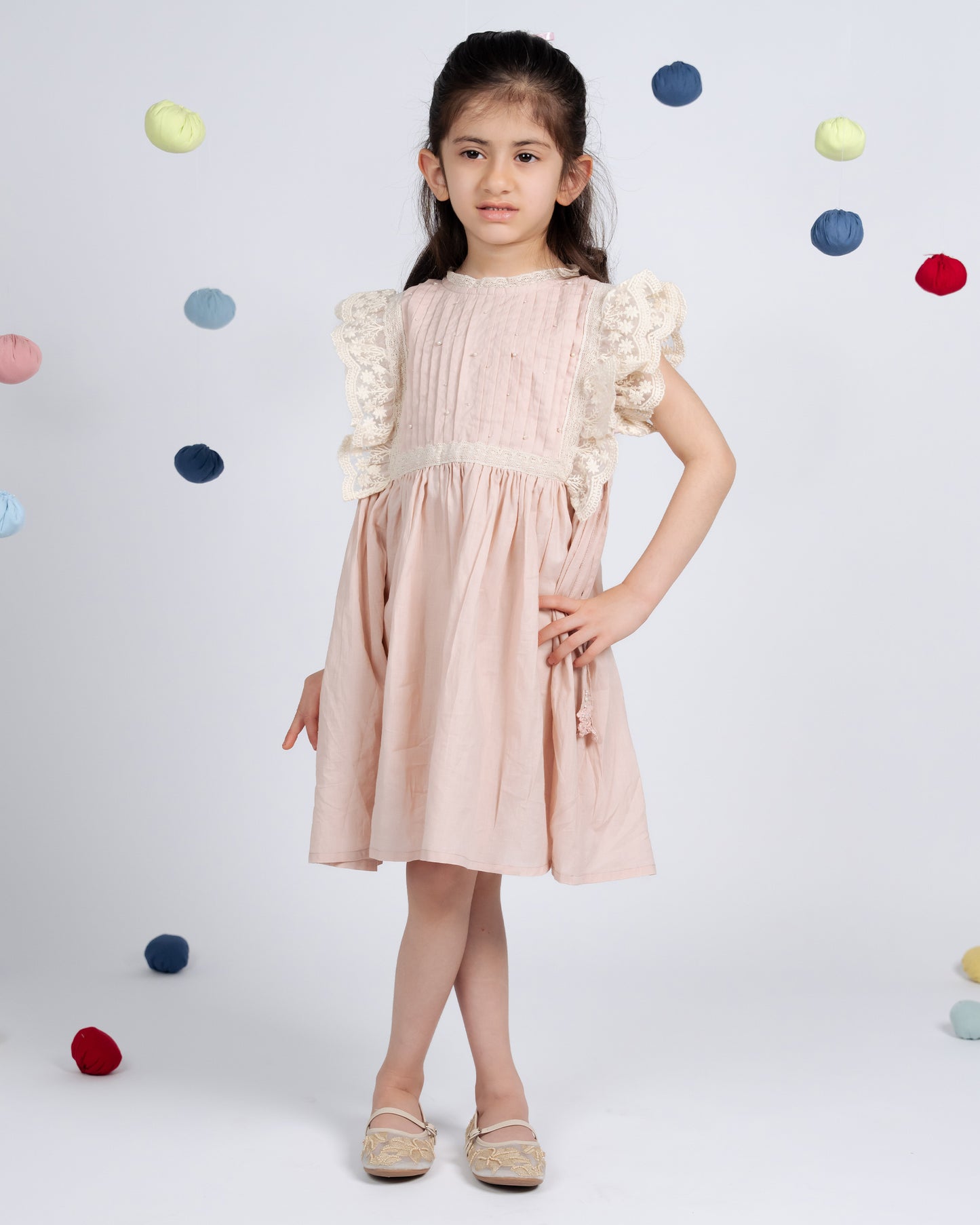 Rosie Dress - Flamingo Pink