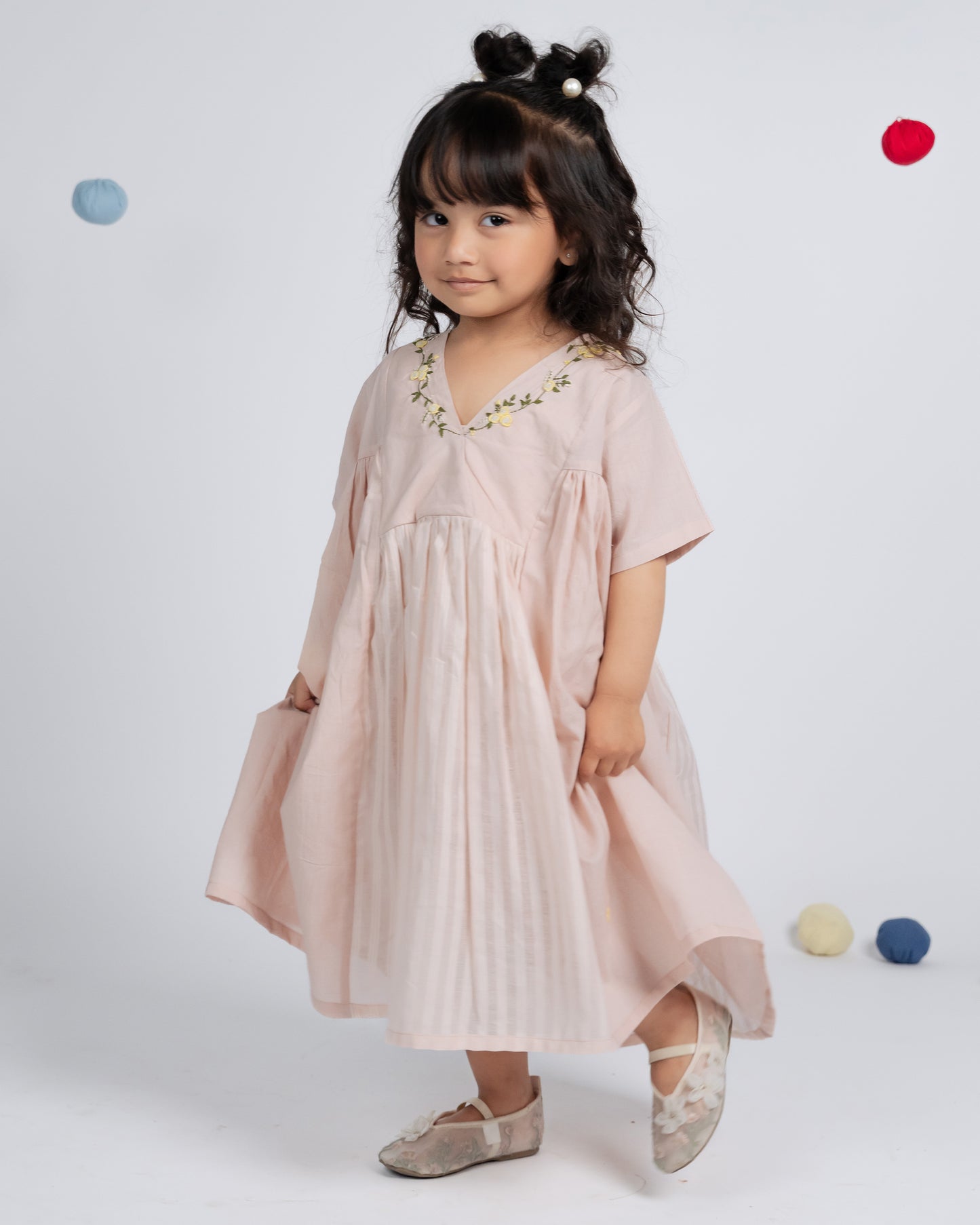Poppy Dress - Flamingo Pink