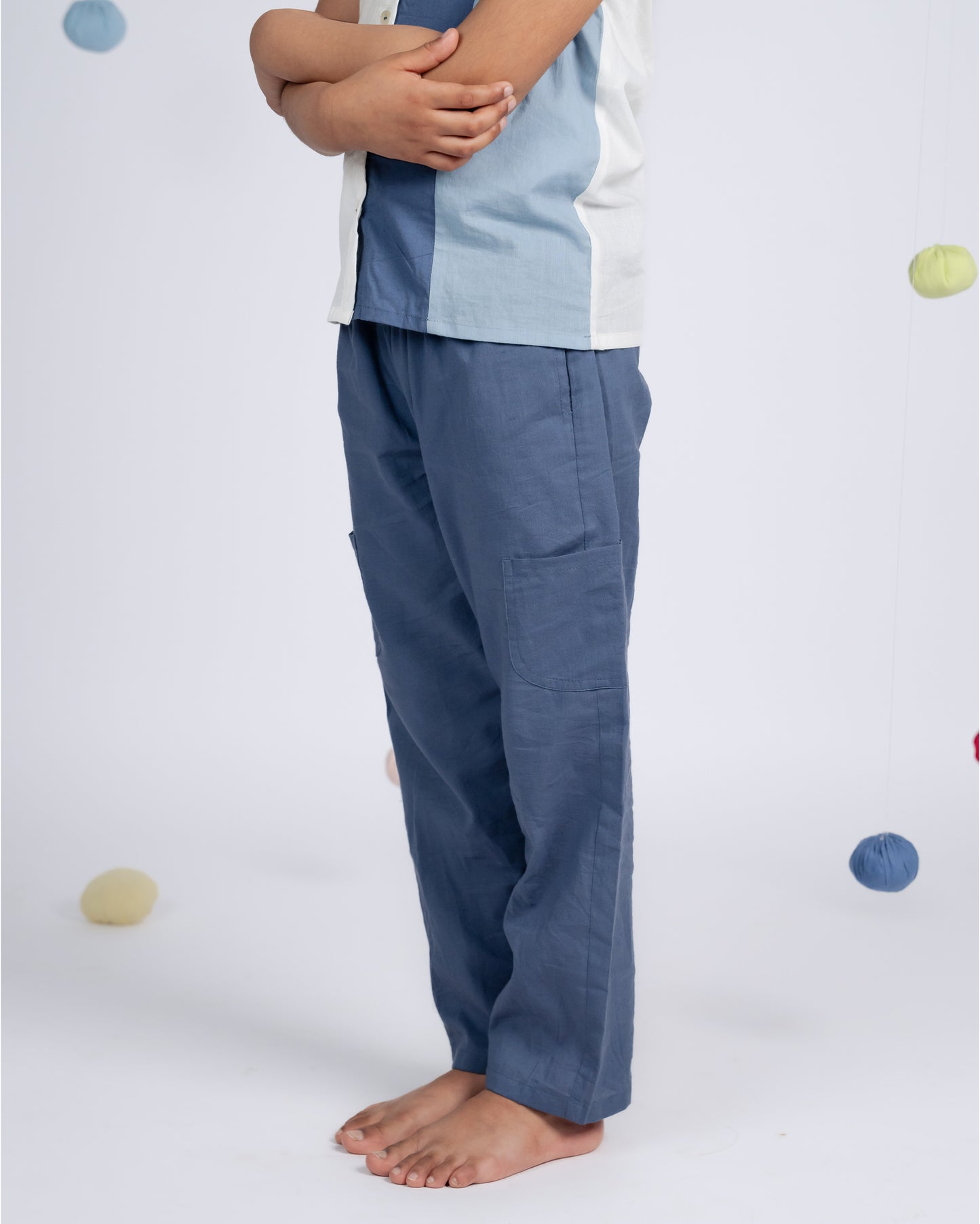 Urban Boy Co-ord Set - Whitw Blue