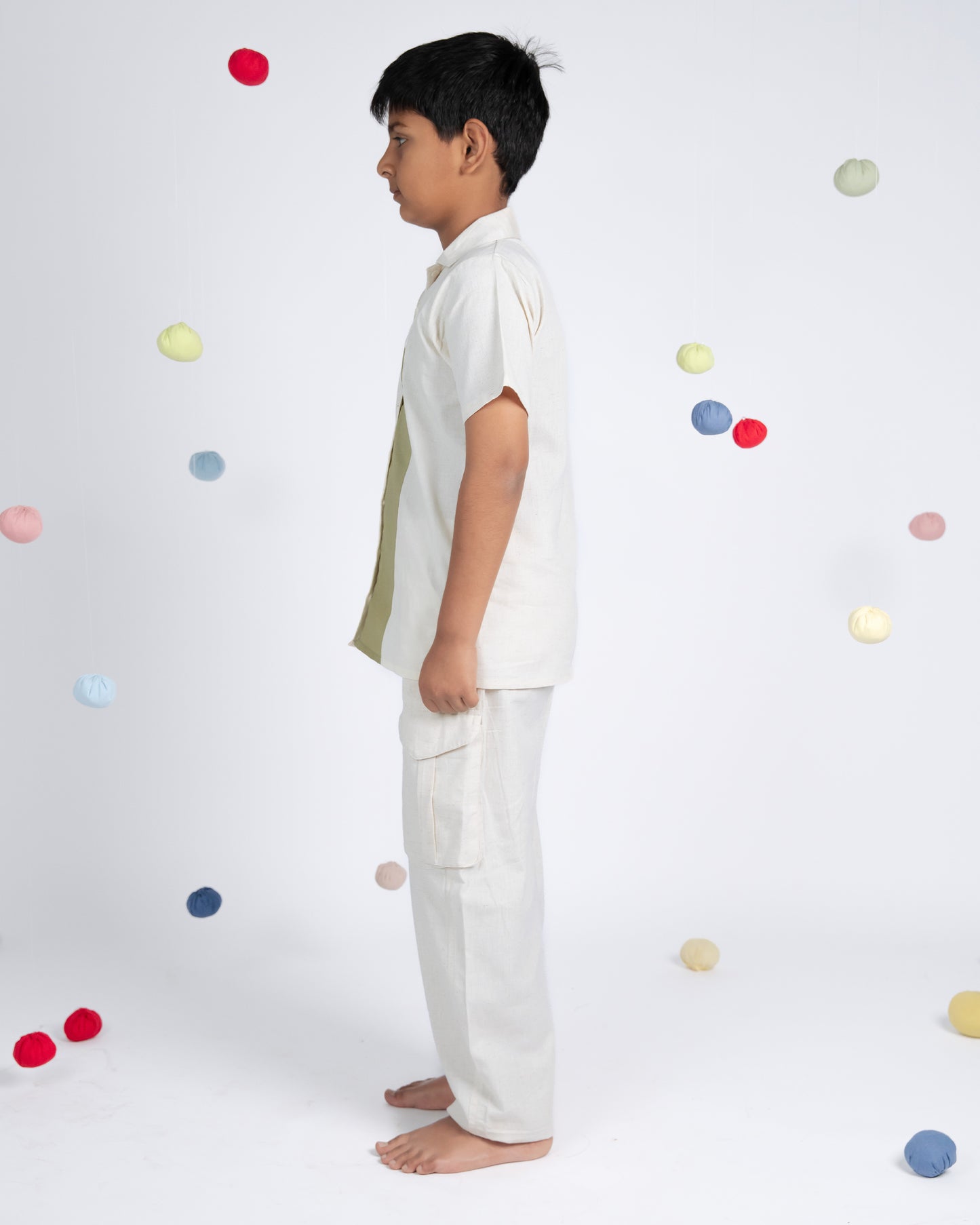 Urban Boy Co-ord Set - Beige Green