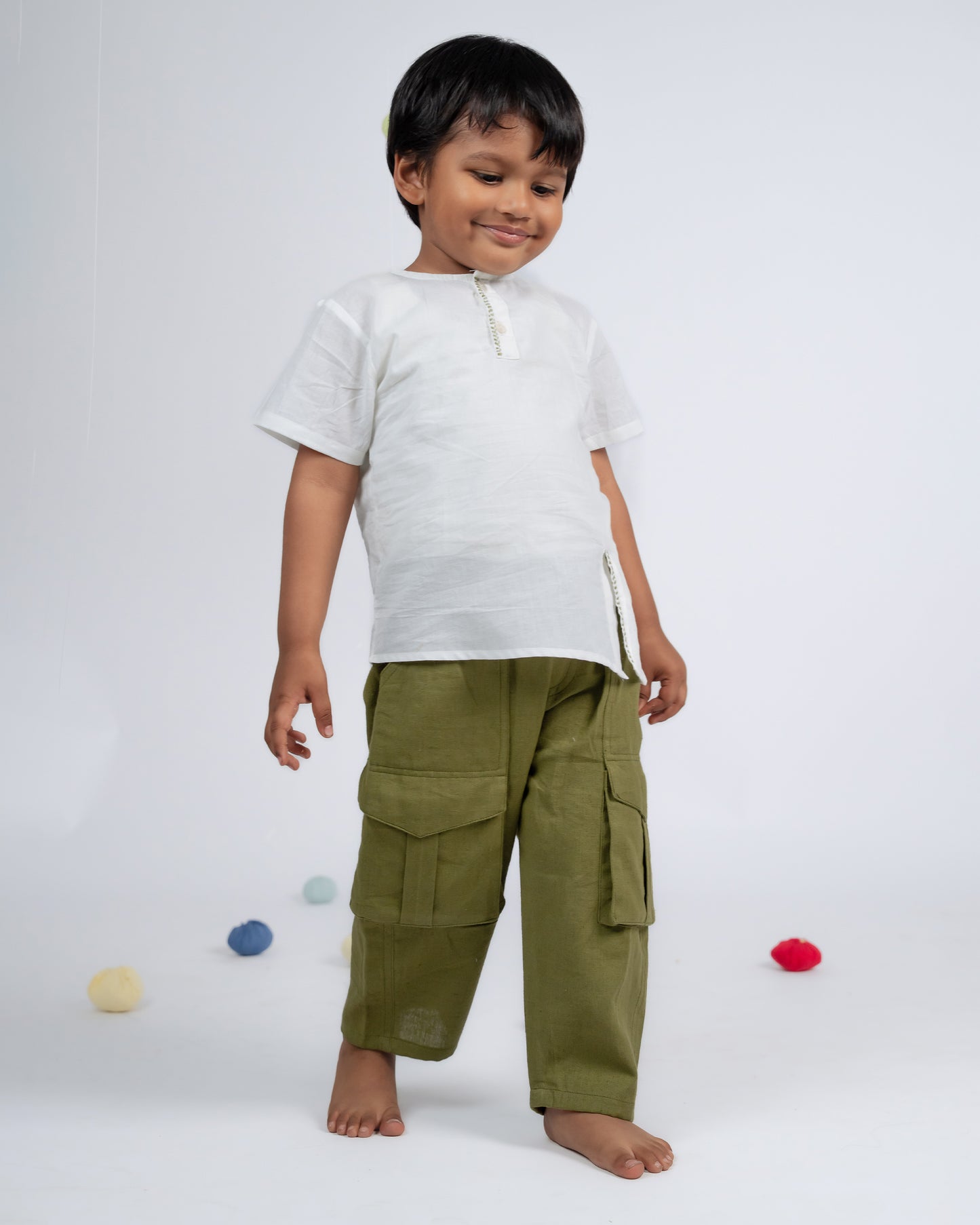 Signature Boy Co-ord Set - White / Green