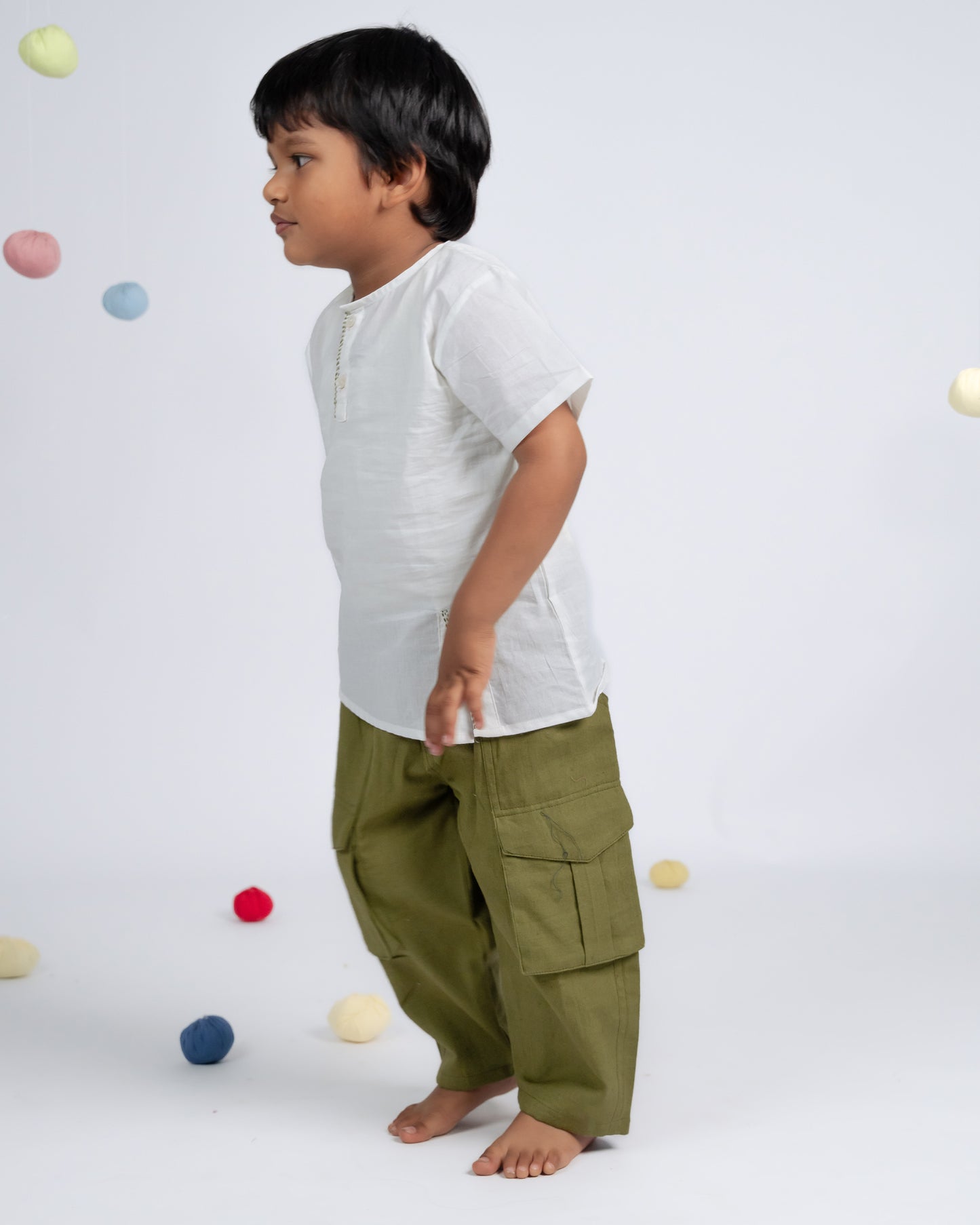 Signature Boy Co-ord Set - White / Green