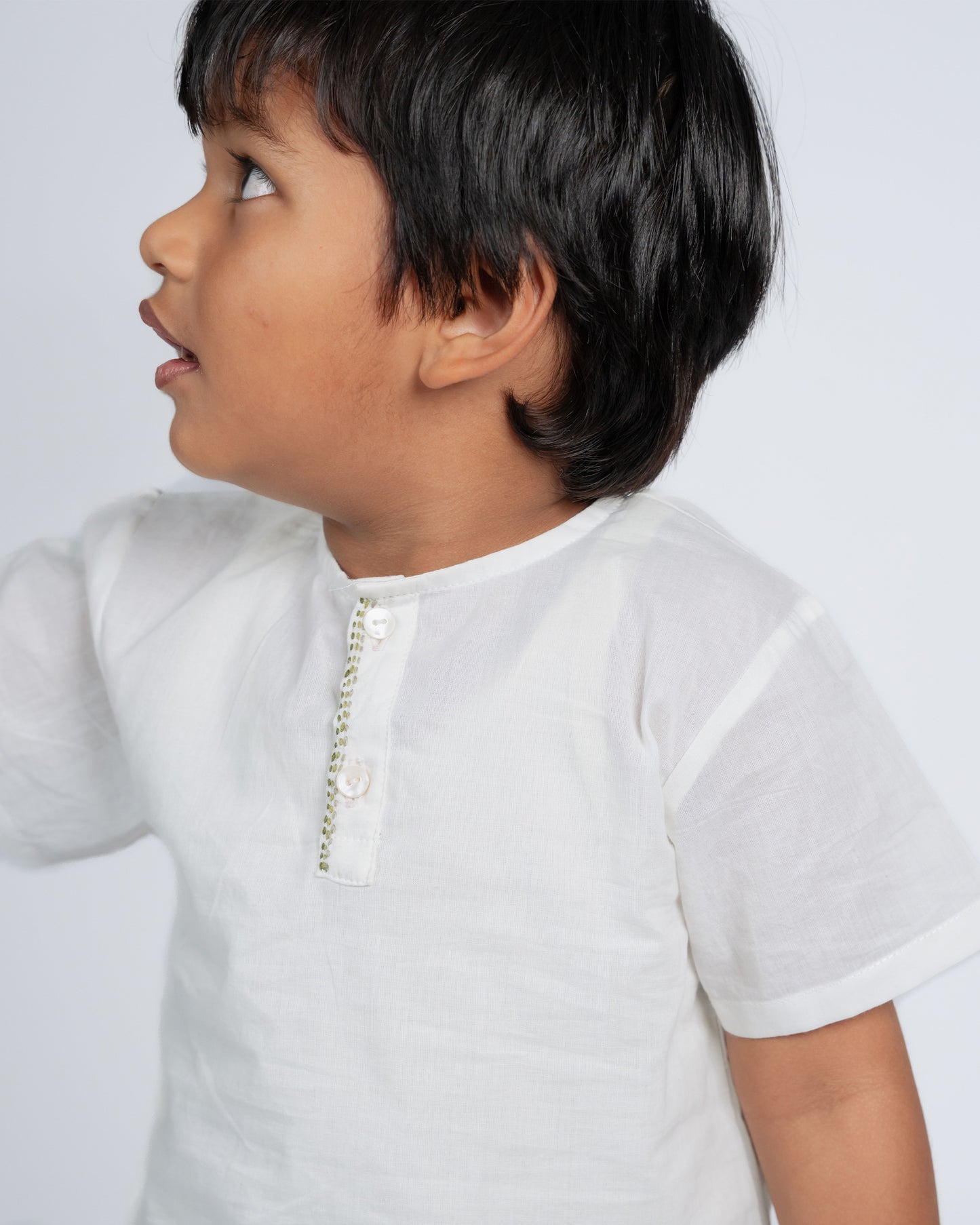 Signature Boy Co-ord Set - White / Green