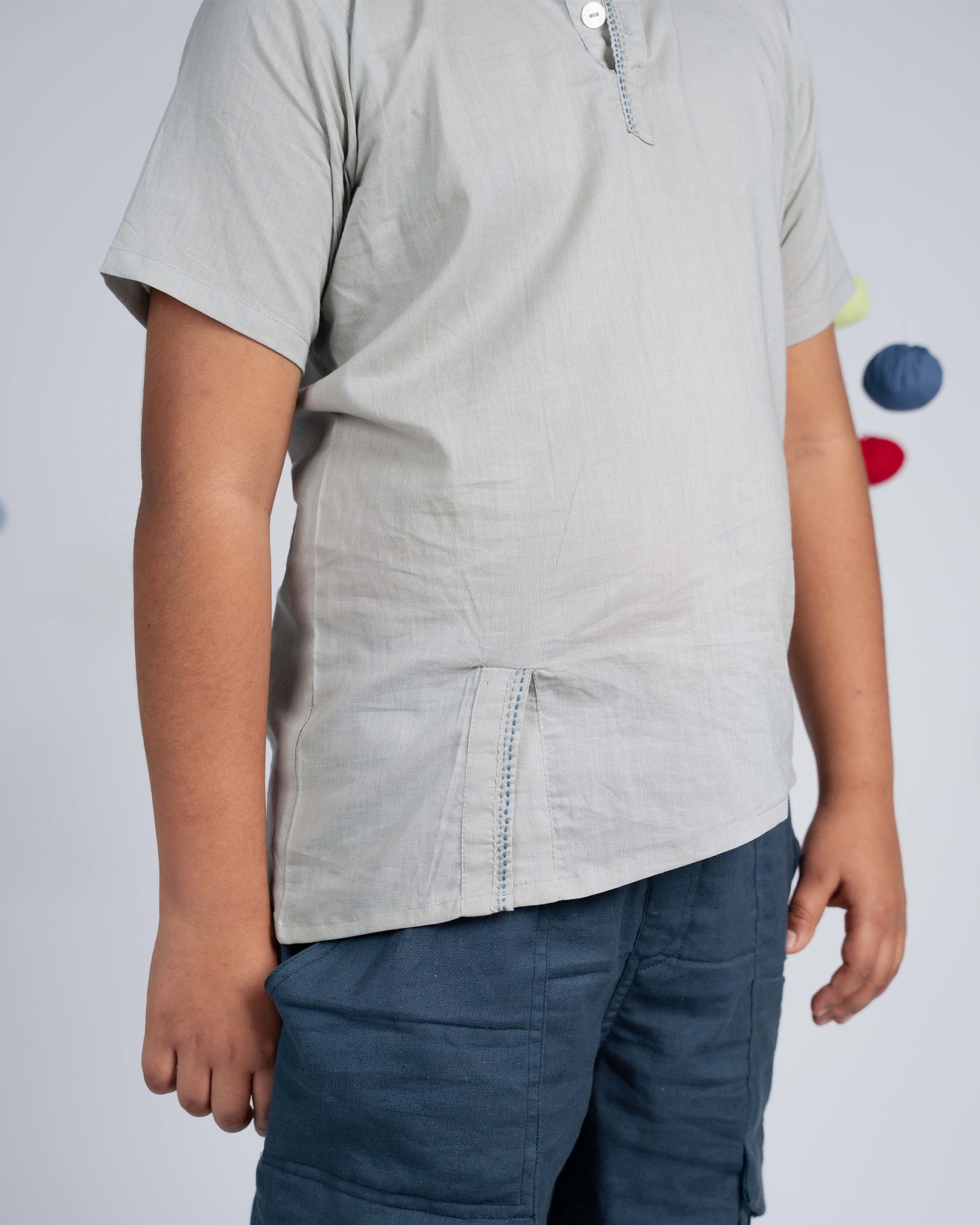 Signature Boy Co-ord Set - Grey Teal Blue