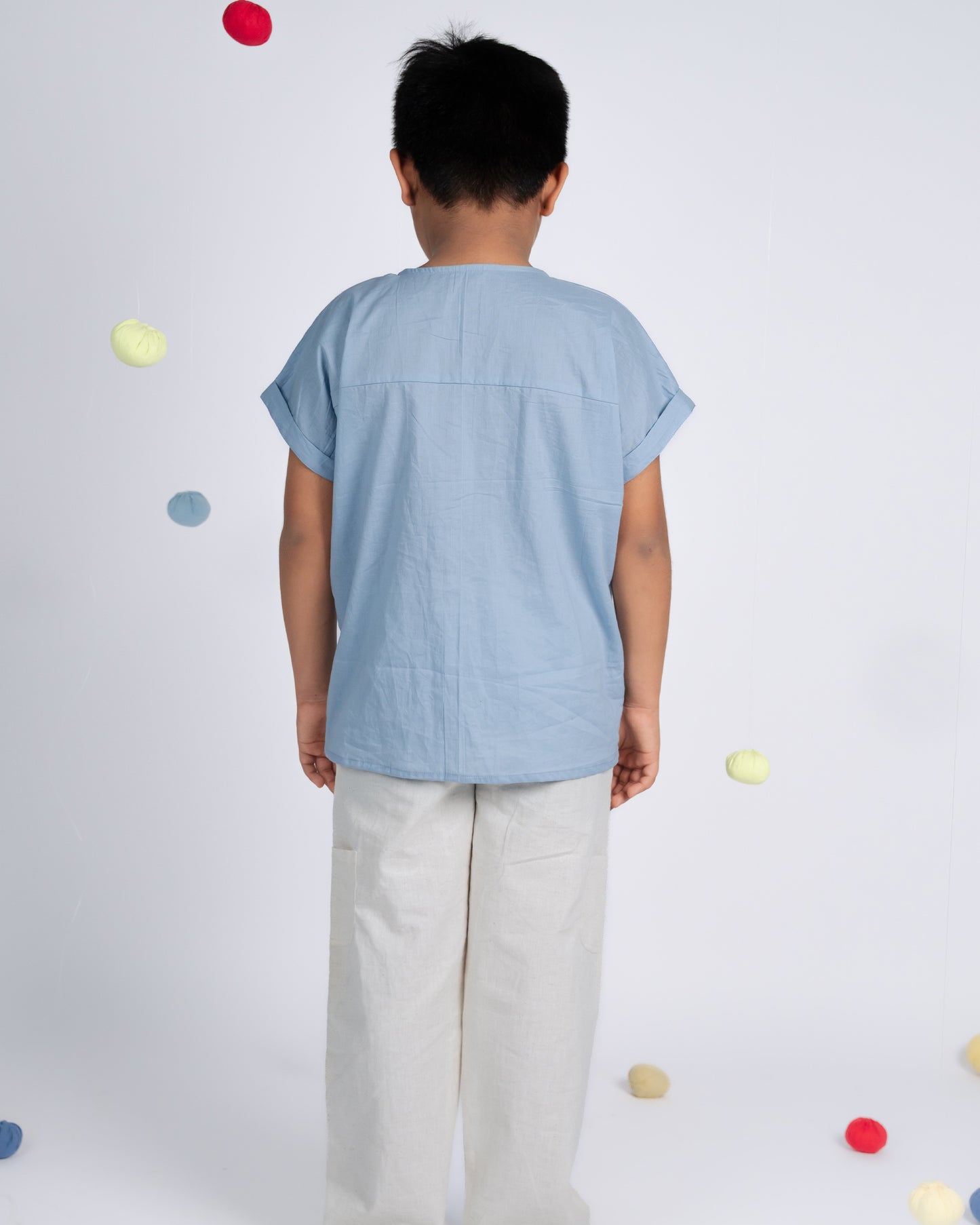 Mini Elite Co-ord Set - Blue / Beige