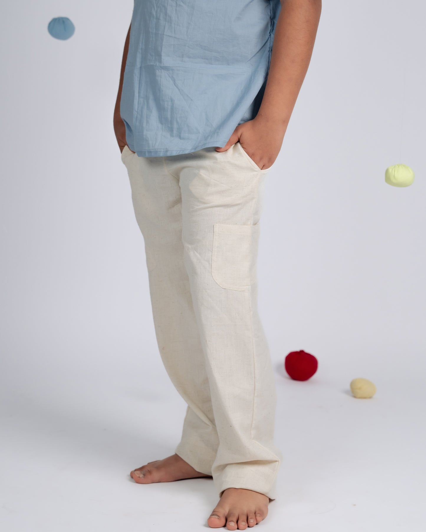 Mini Elite Co-ord Set - Blue / Beige