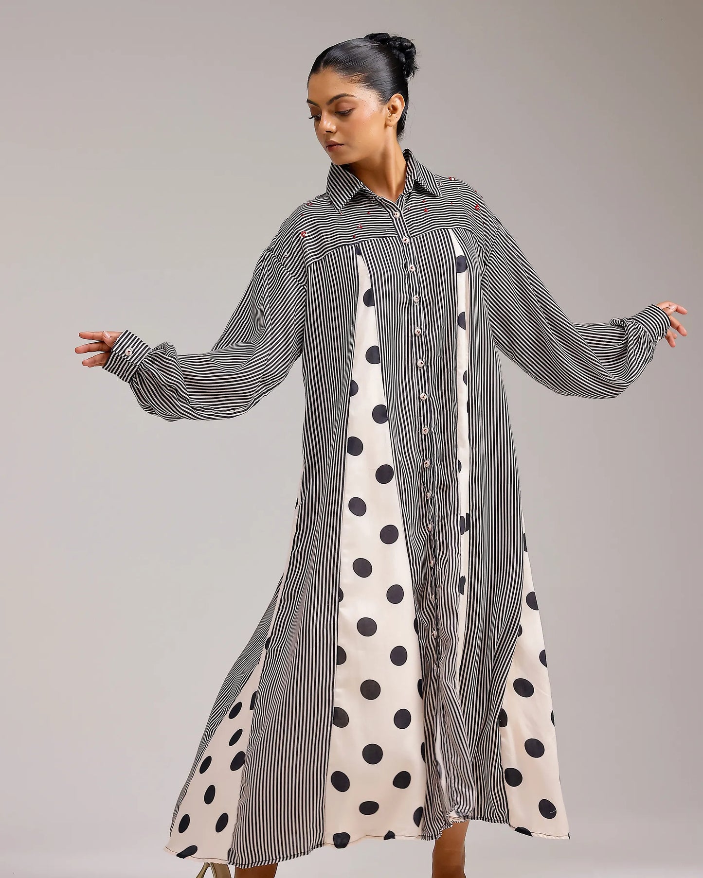 Panel Dress - Polka Dots