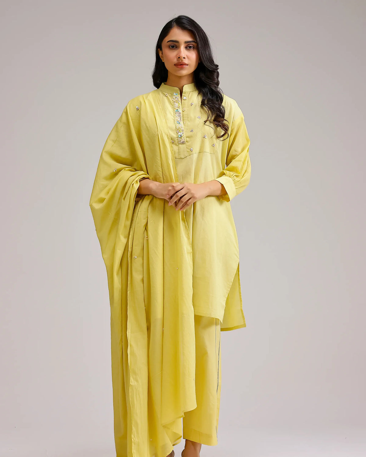 Grace Kurta - Ochre Yellow