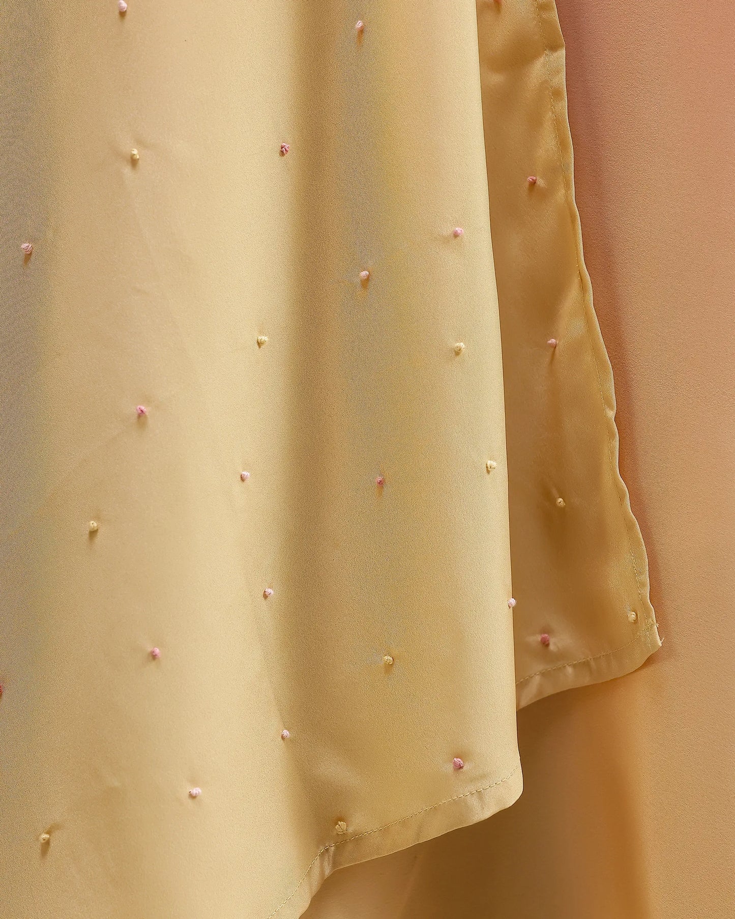 Fade Crepe Kurta Set - Pink To Yellow