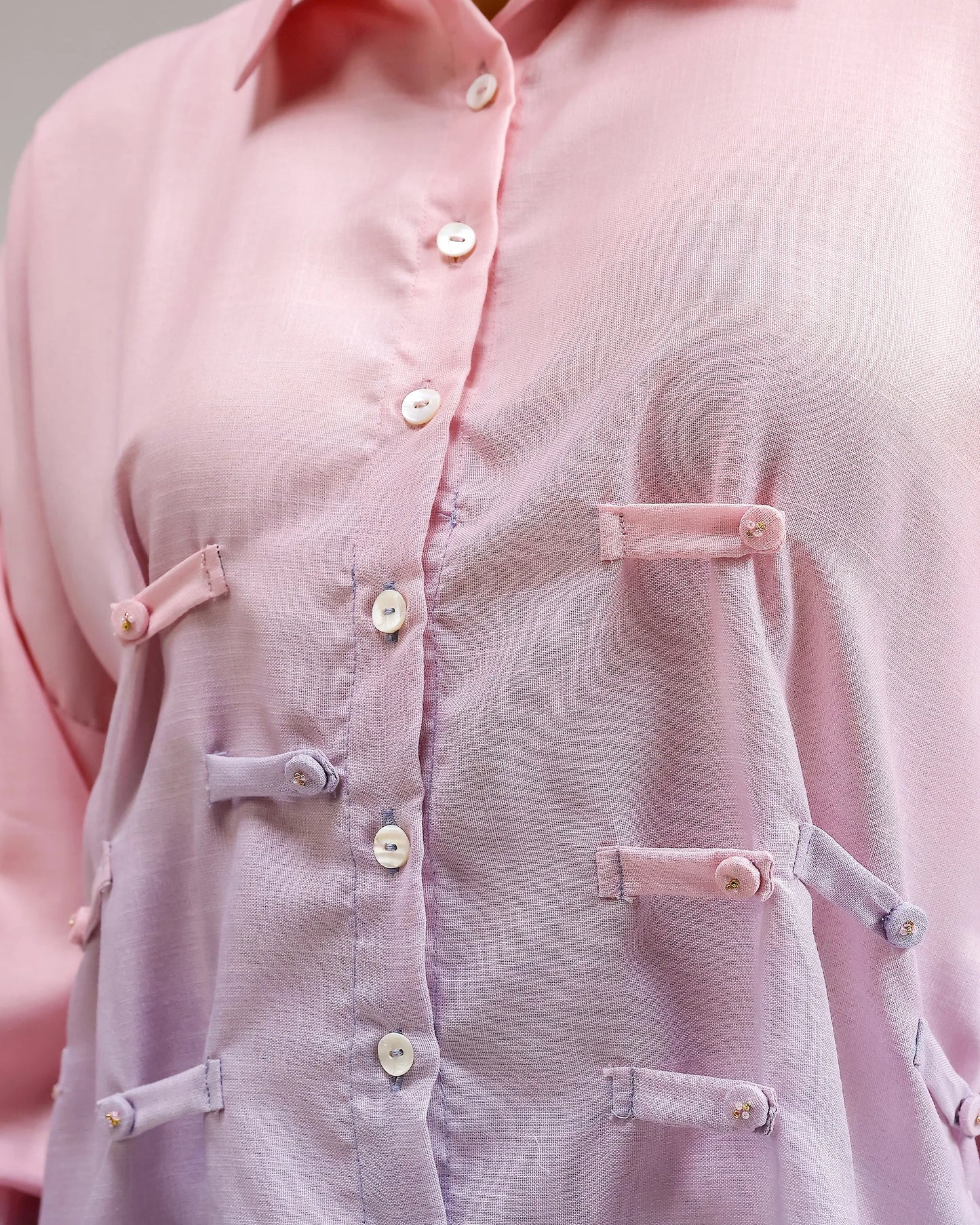 Ocean Mist Shirt - Blush Sky