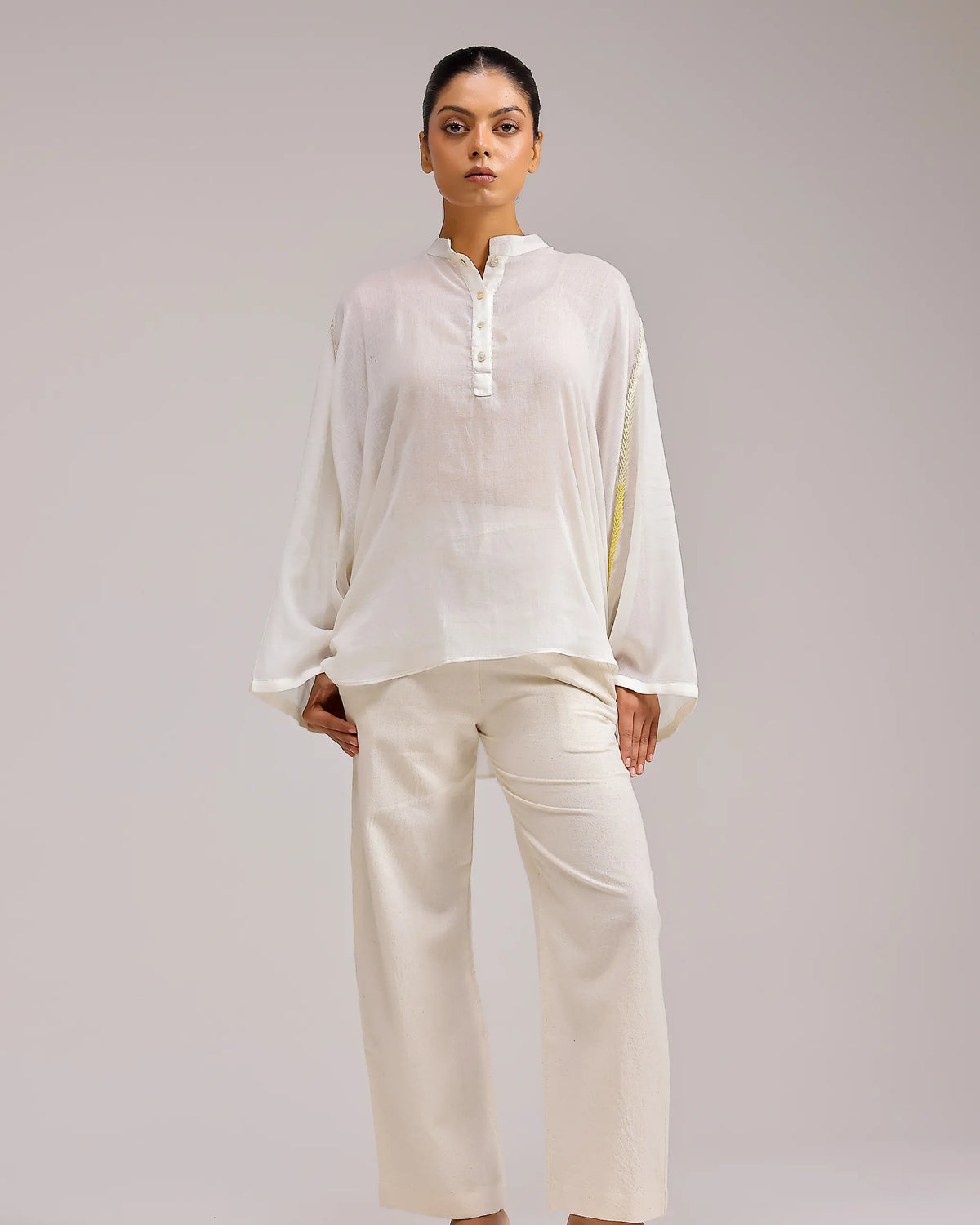 Soft Chanderi Top - Beige