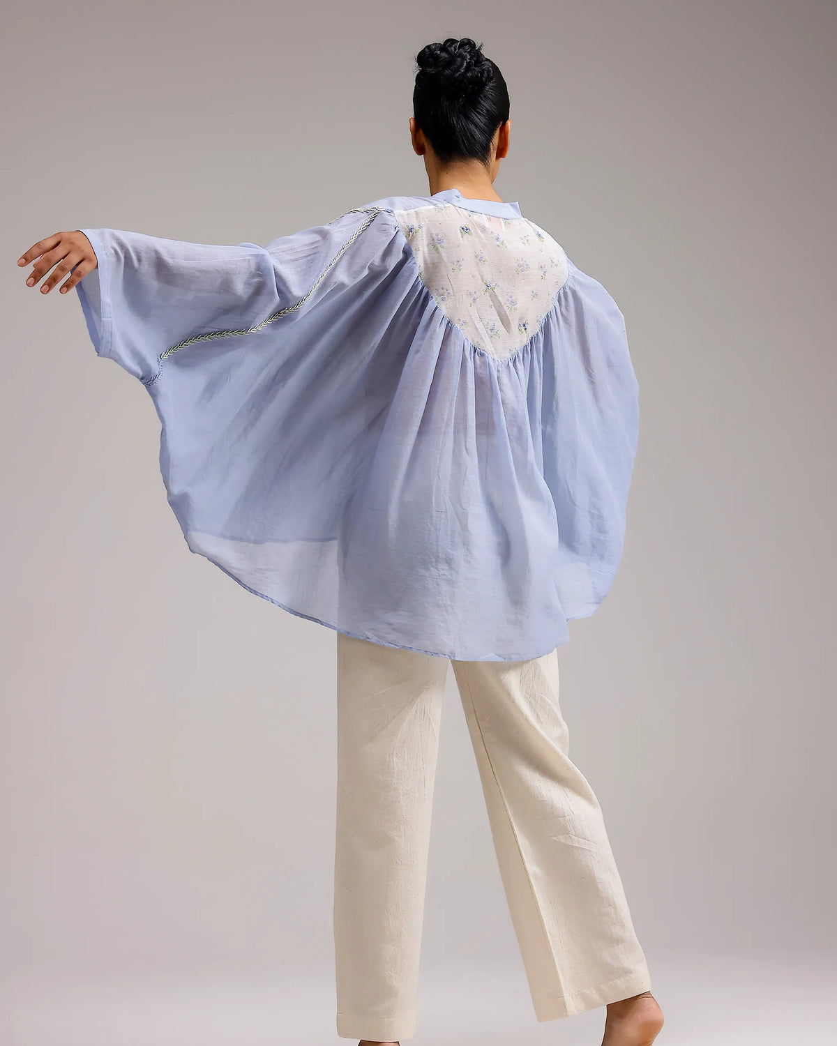 Soft Chanderi Top - Blue
