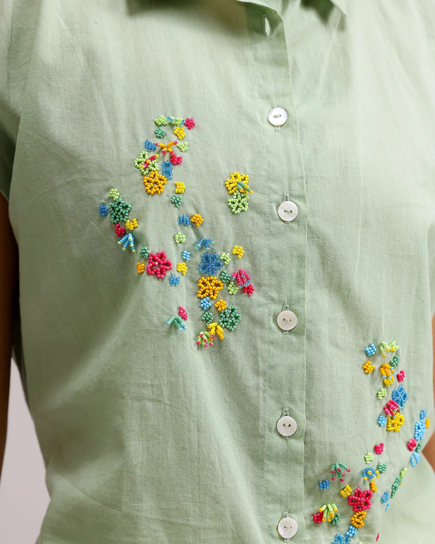 Fresh Dew Top - Pale Green