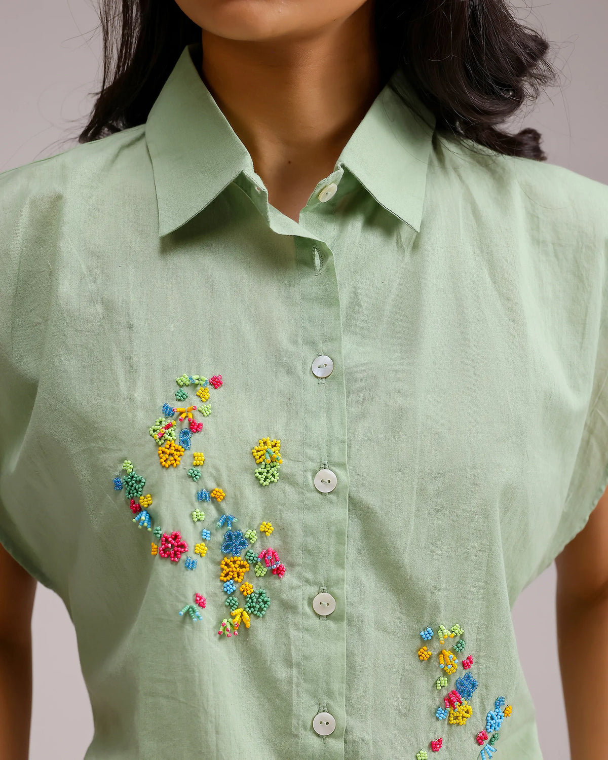 Fresh Dew Top - Pale Green