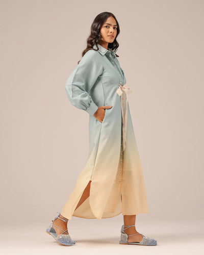 Hibiscus Linen Midi Dress - OurDve