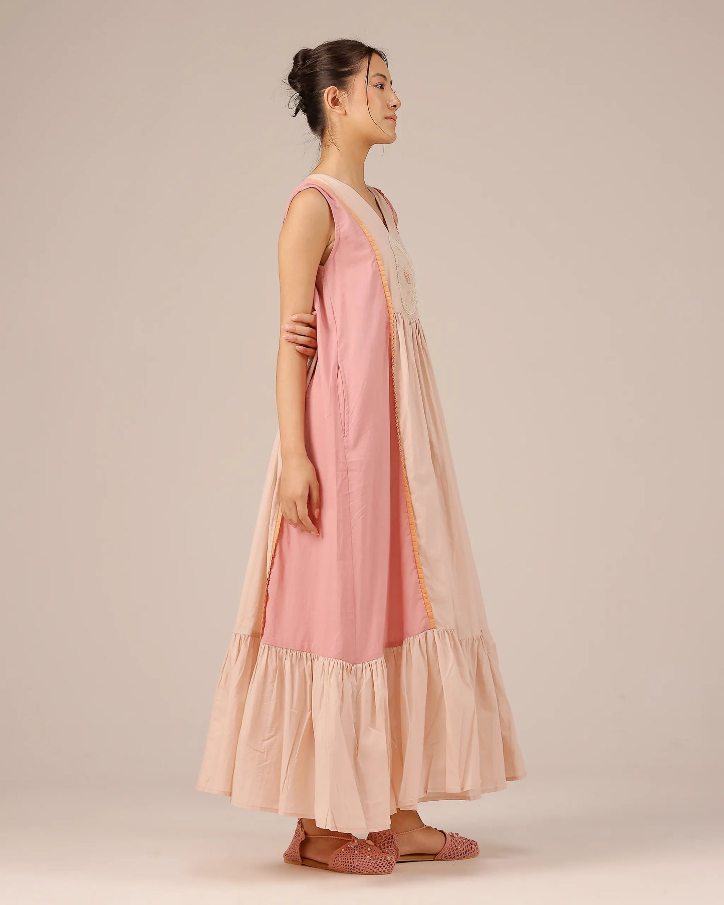Pink Merry Berry Vintage-Inspired Cotton Dress - OurDve