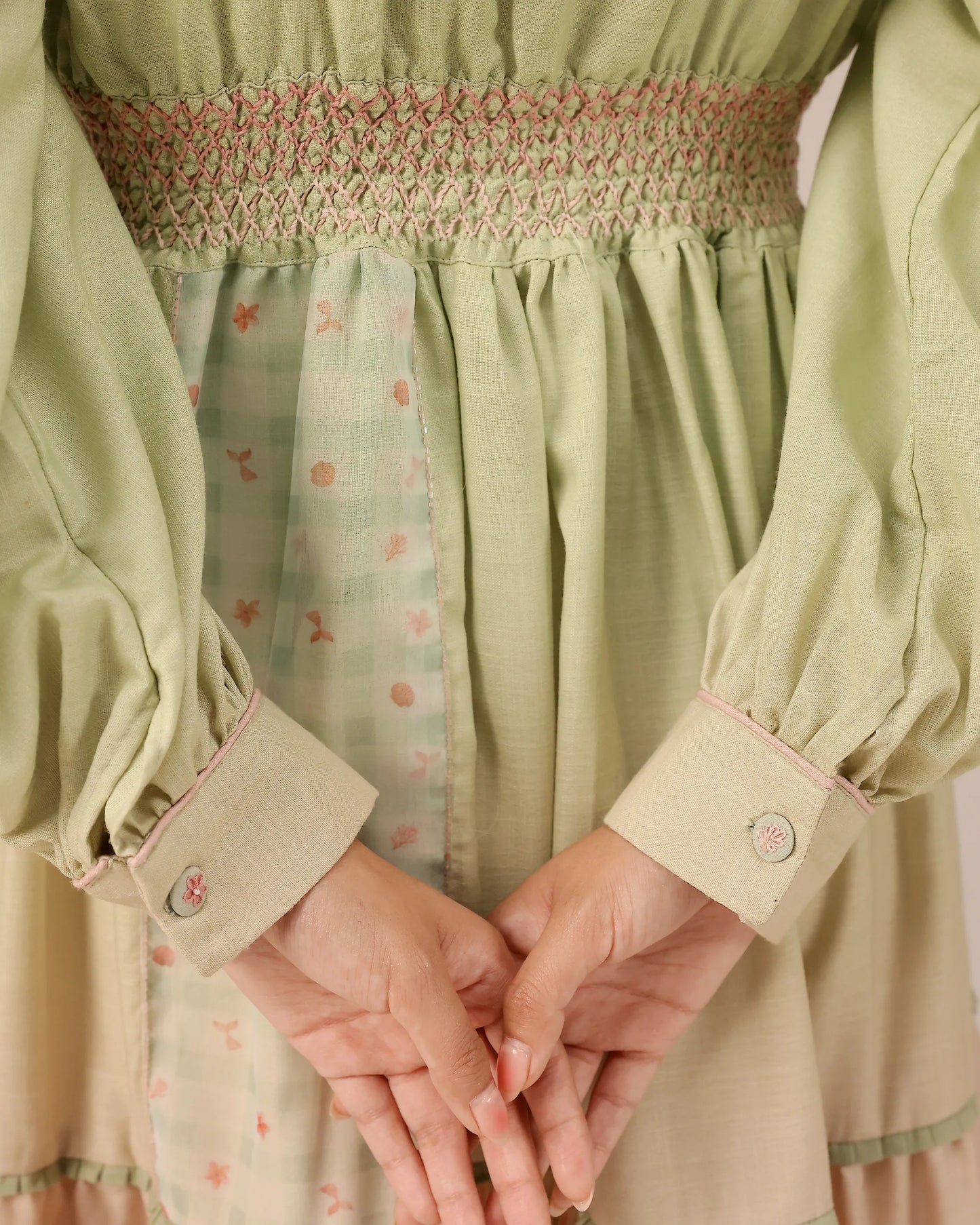 Pop Patchwork Linen Dress – OurDve