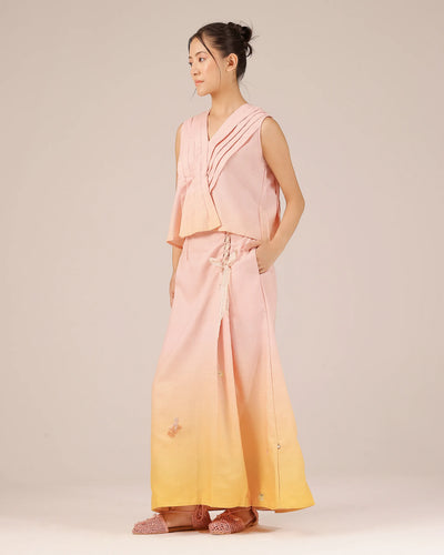 Berry Breeze Co-Ord Set (Pink To Yellow)