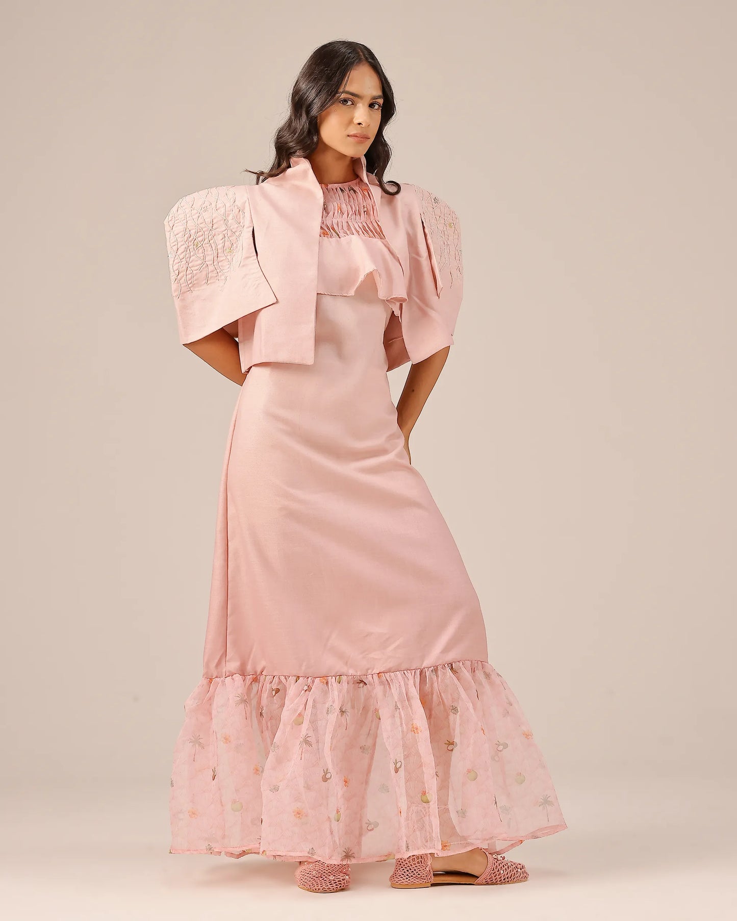 Palm Pop Jacket & Dress (Pink)