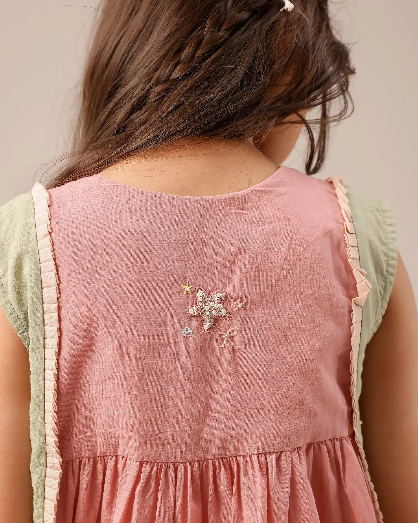 Merry Berry Dress (Pink & Green )