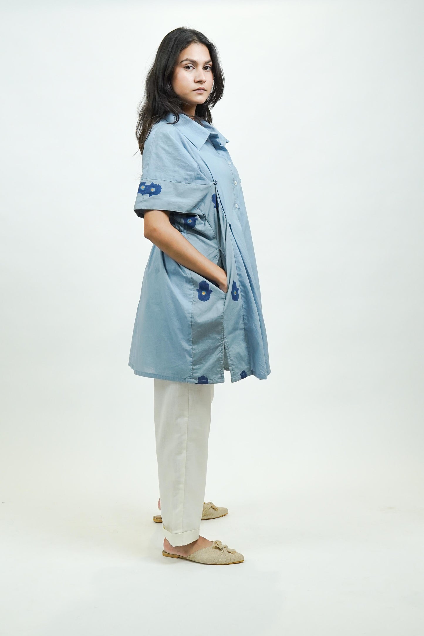 S0024 - Blue Cotton Shirt - OurDve