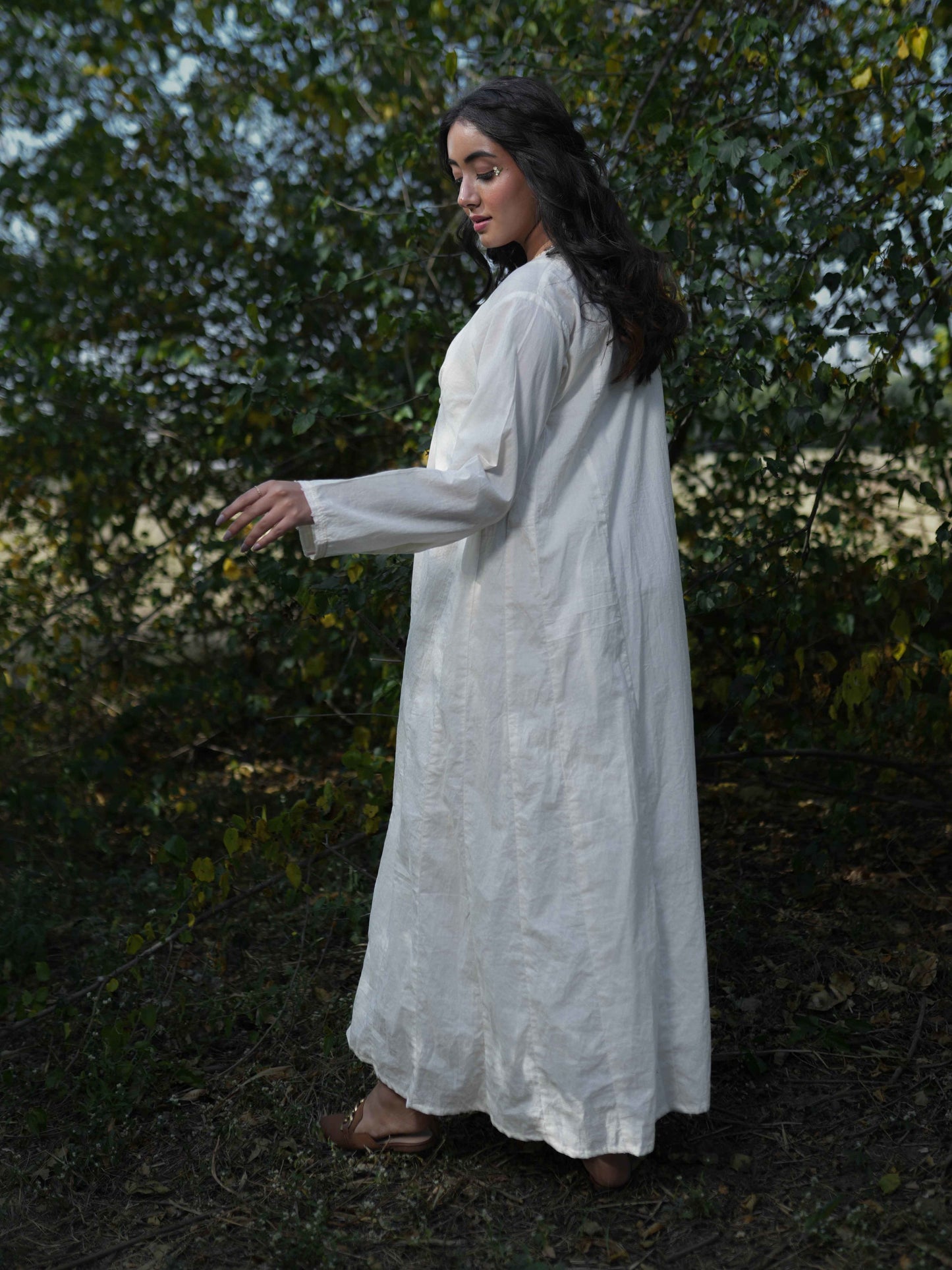 Gabriel Dress - Beige Cotton - OurDve