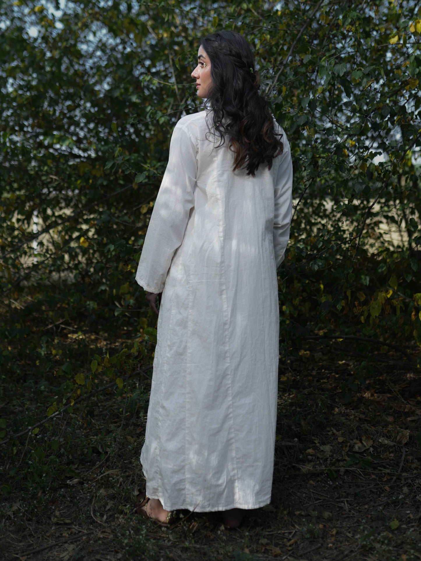 Gabriel Dress - Beige Cotton - OurDve