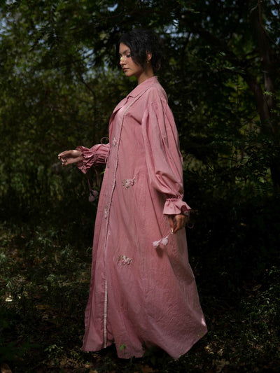 Charmaine Set - Dress and Jacket - Pink Cotton - OurDve