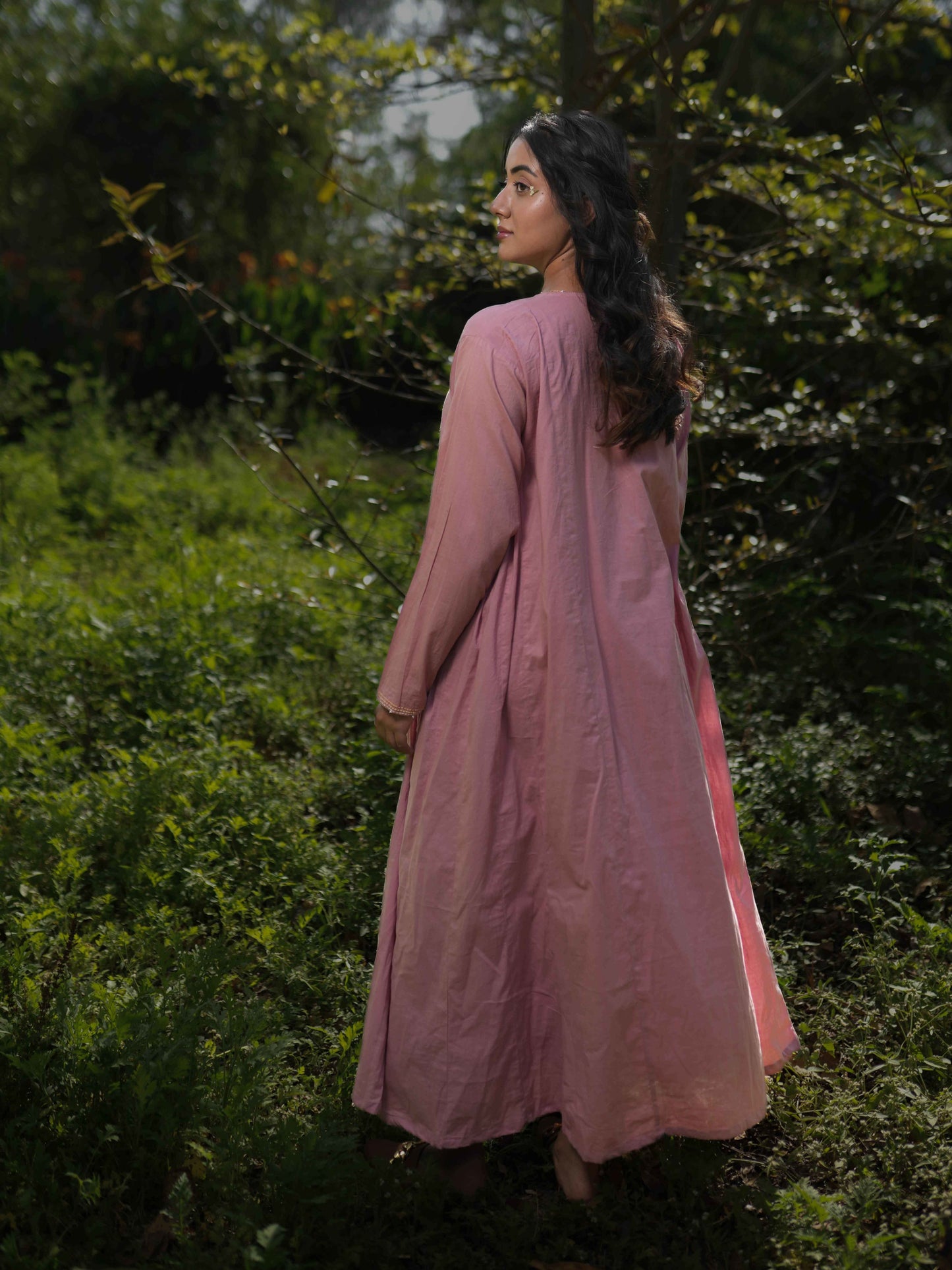 Gabriel Dress - Pink Cotton - OurDve