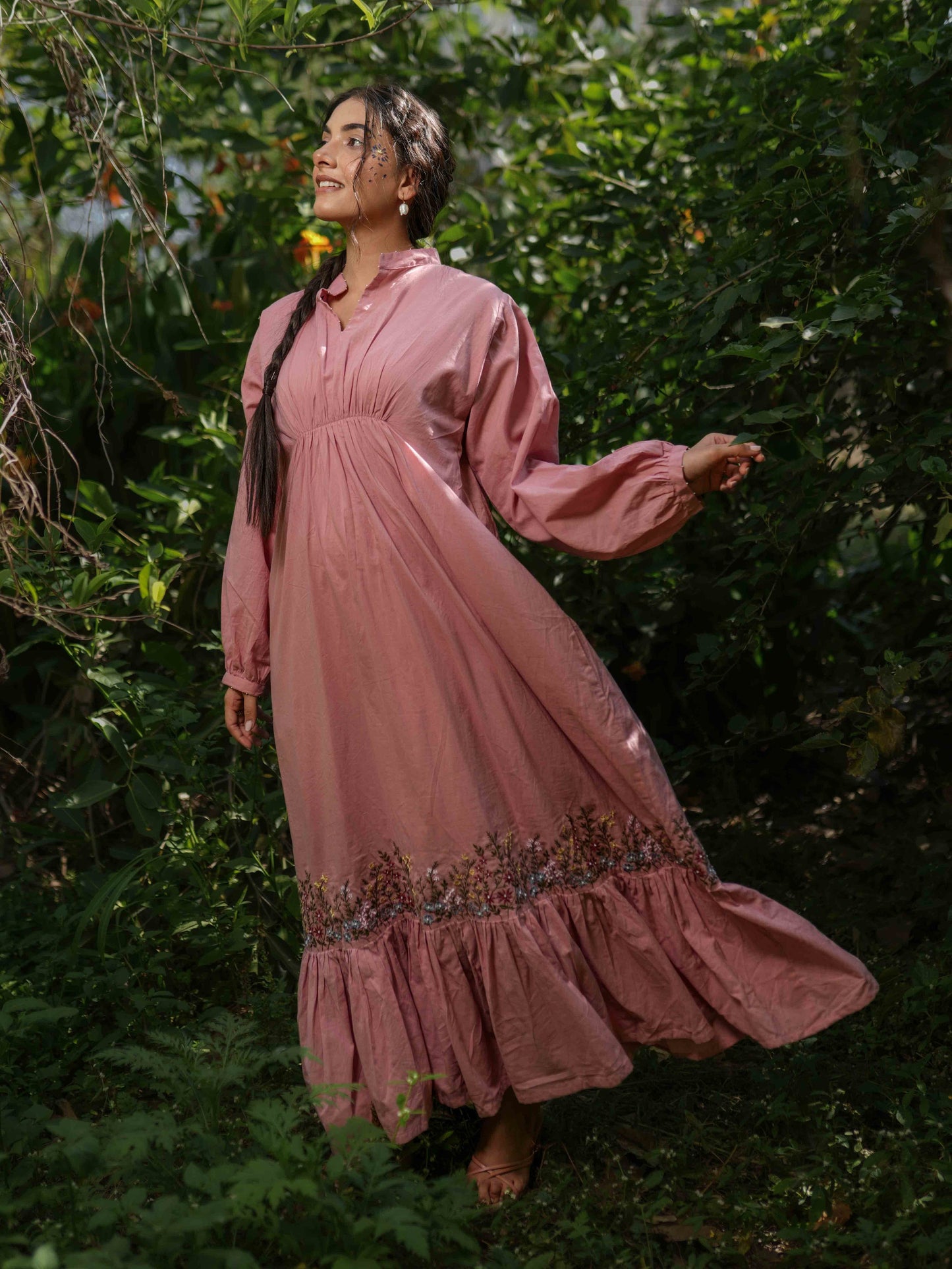 Raphael Dress - Pink Cotton - OurDve