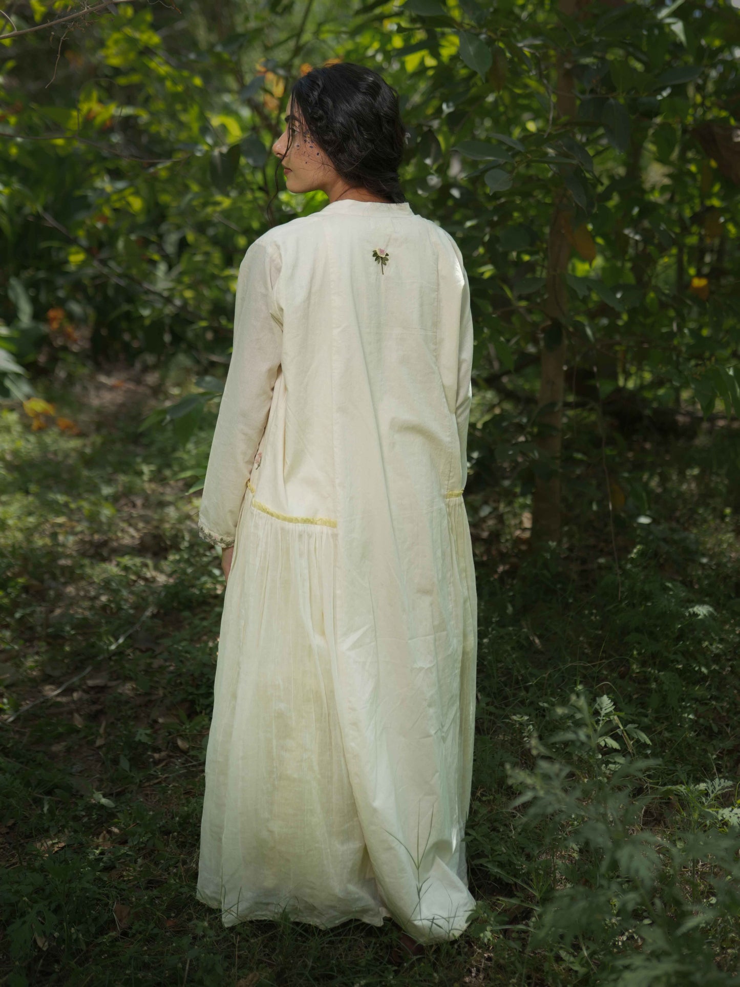 Rabia Set - Dress and Jacket - Yellow Cotton - OurDve