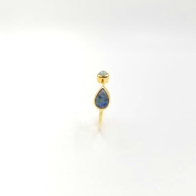 Opal and Moonstone Ring - OurDve