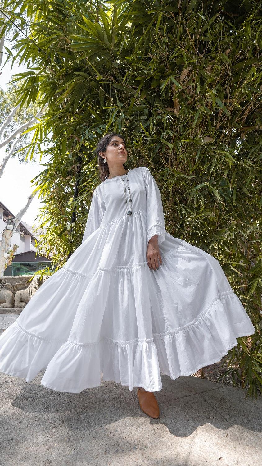 Adole Dress - White - OurDve